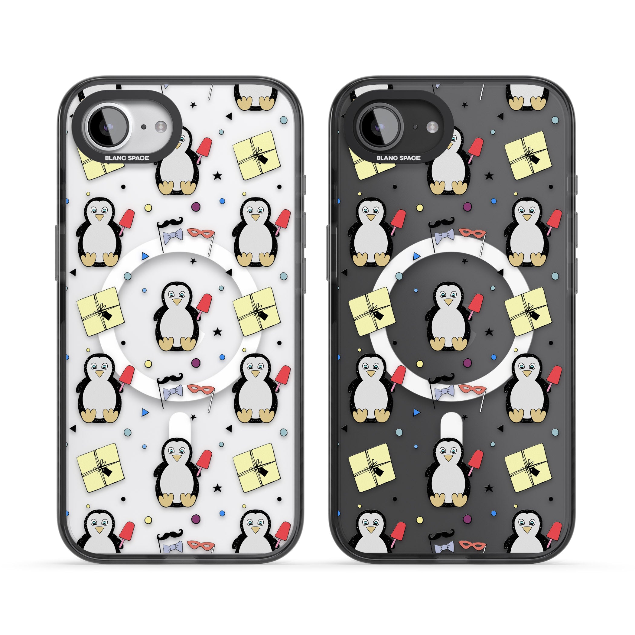 Cute Penguin Pattern Clear