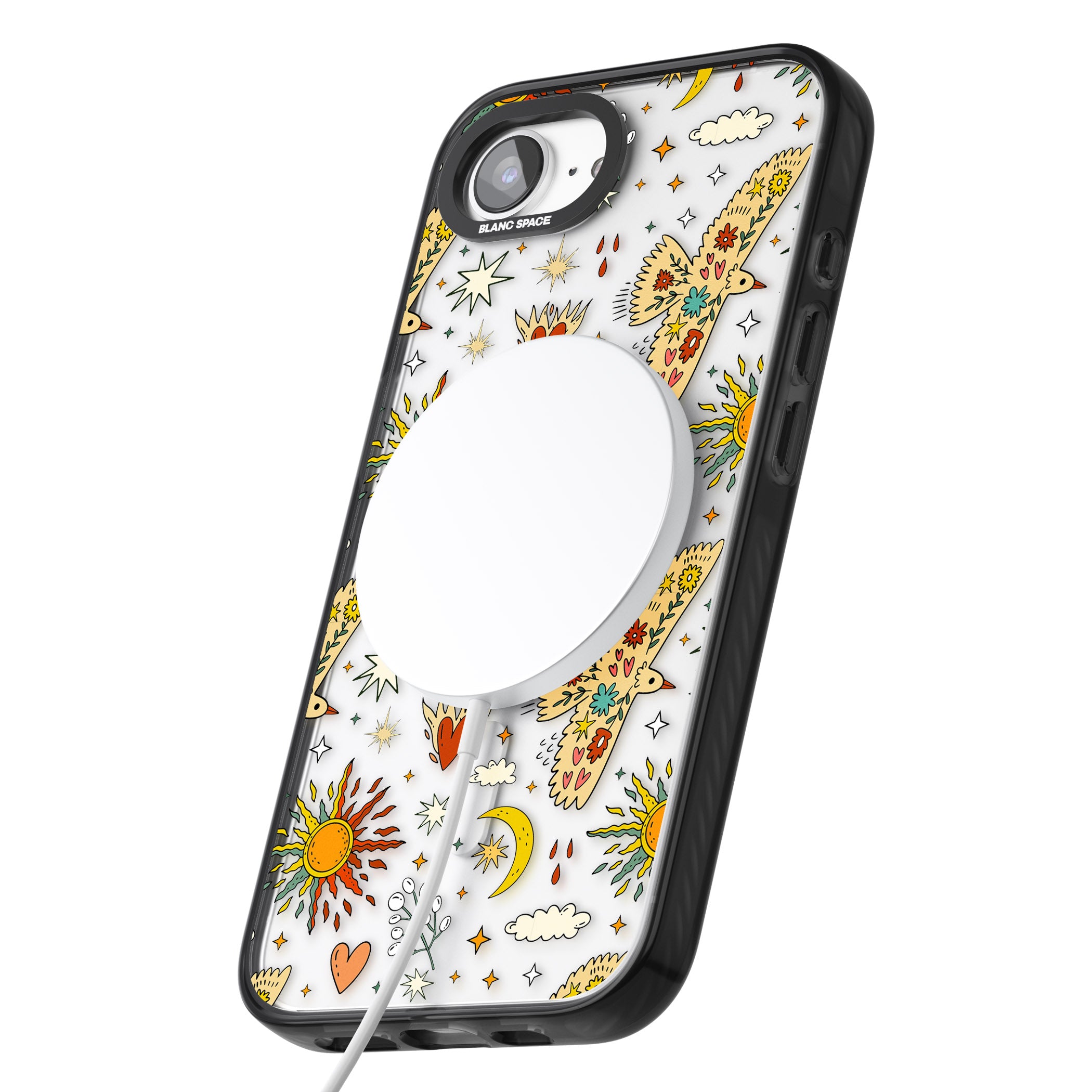 Boho Celestial Floral Bird Sun