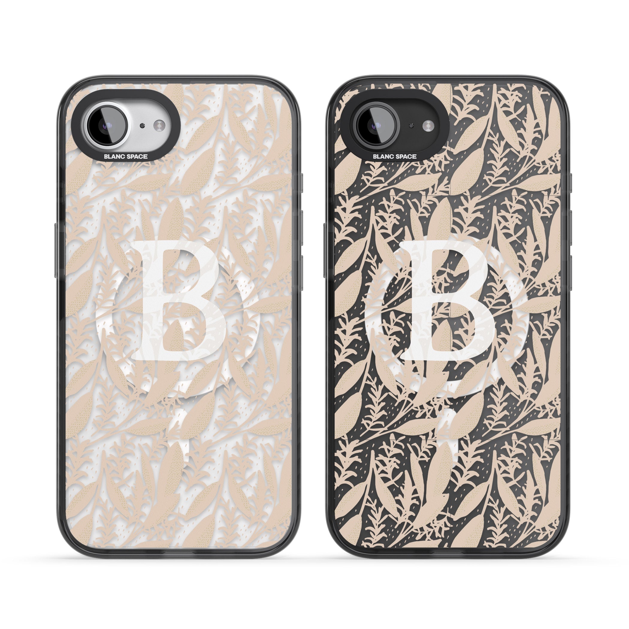 Personalised Monogram Subtle Abstract Floral