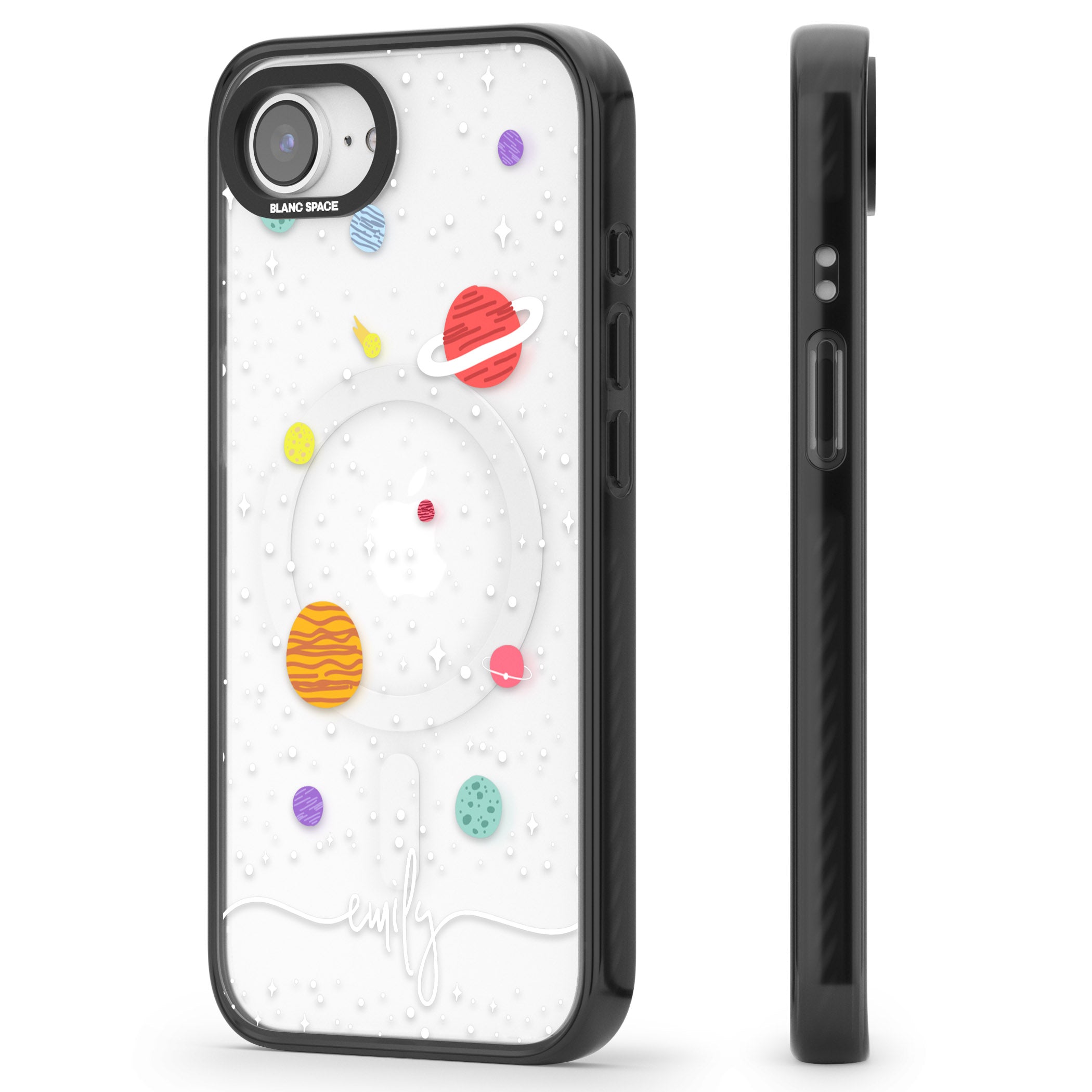Personalised Cute Cartoon Planet (Clear)