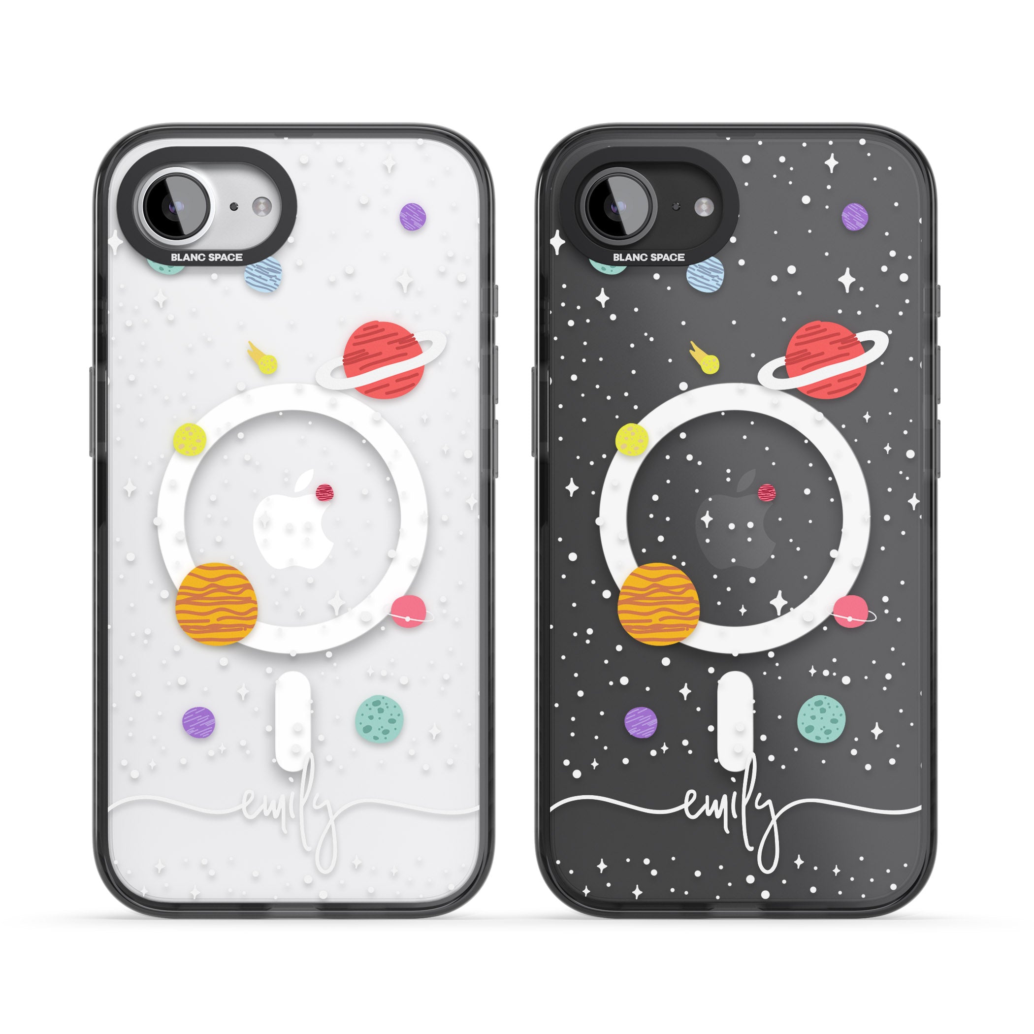 Personalised Cute Cartoon Planet (Clear)