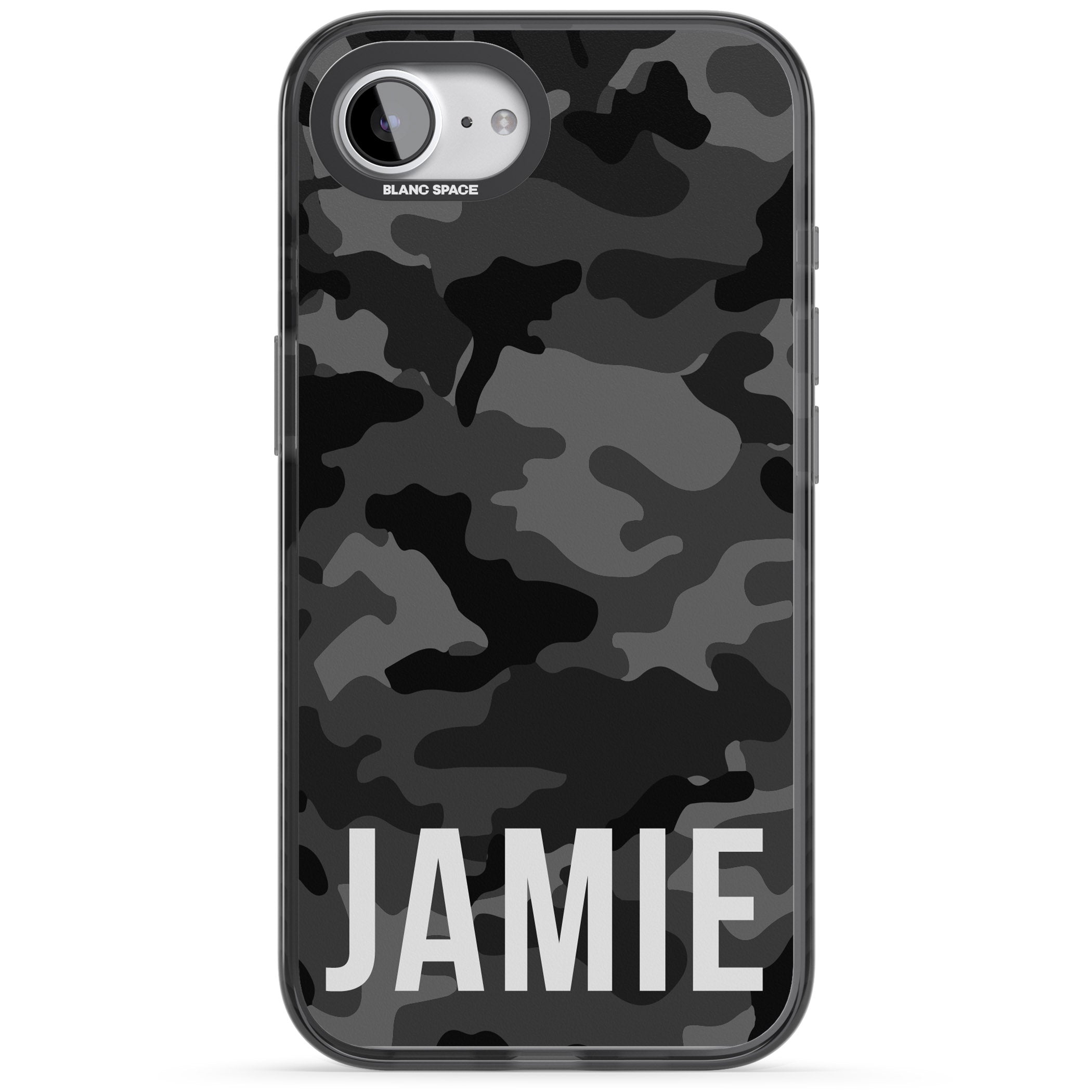 Personalised Black Camo Name Horizontal