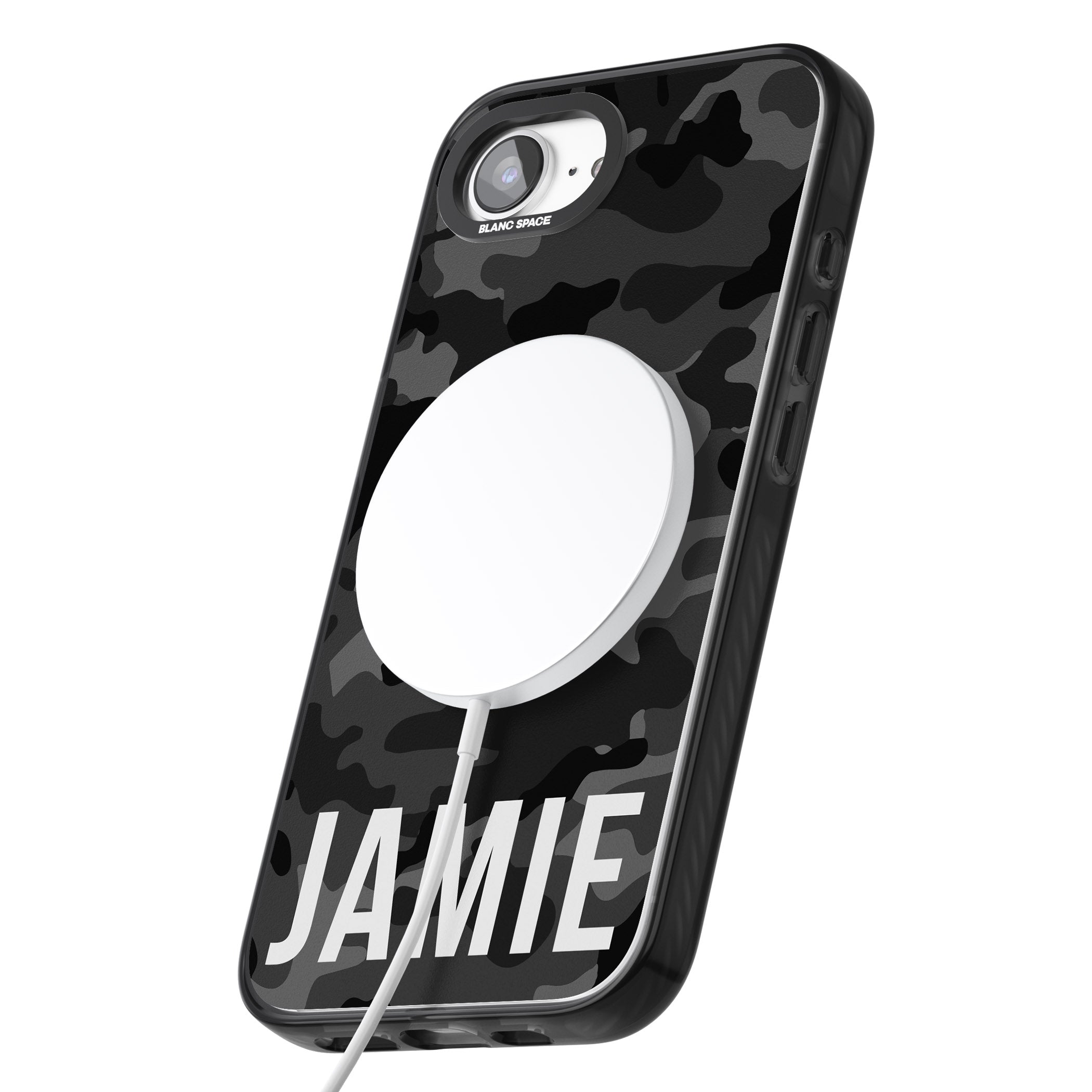 Personalised Black Camo Name Horizontal