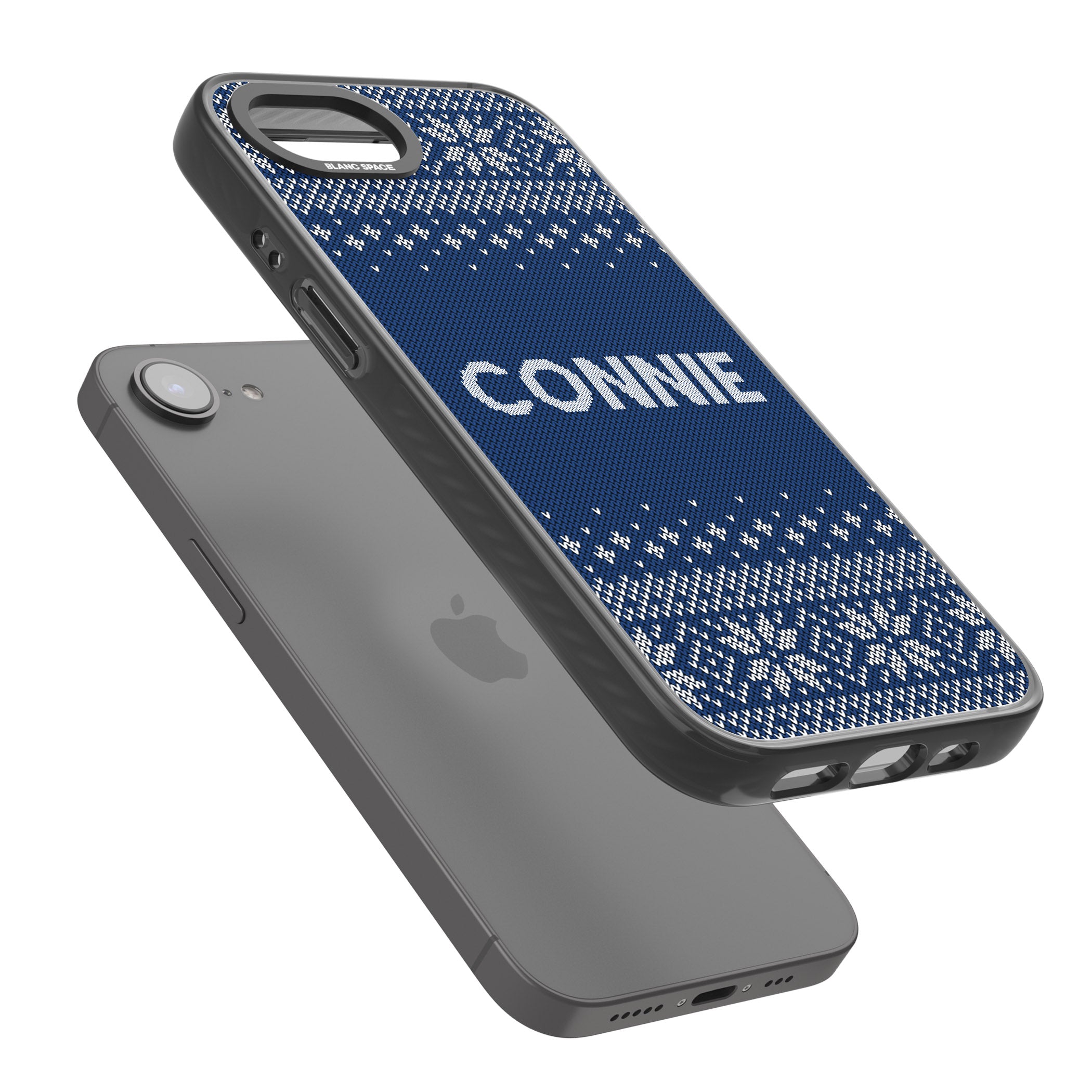 Personalised Blue Knitted Christmas