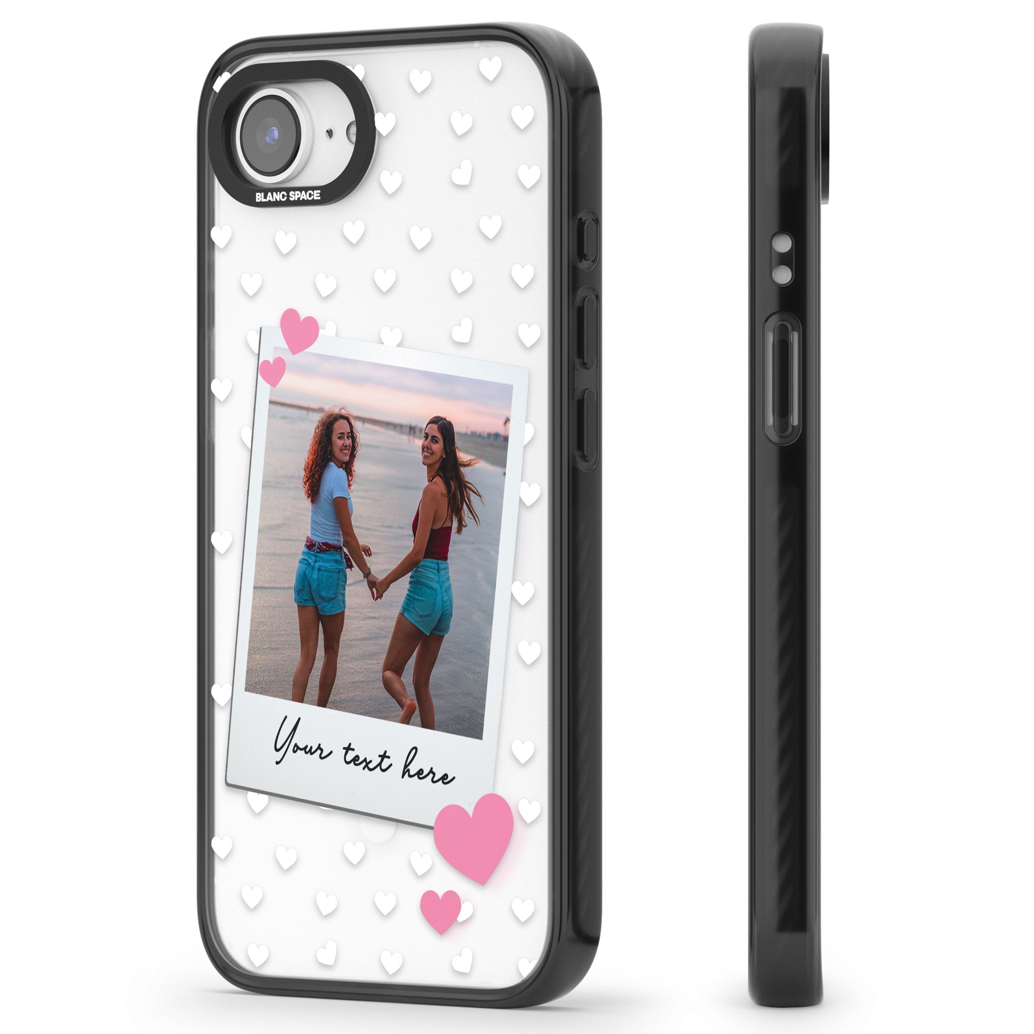 Personalised Hearts Instant Camera Photo