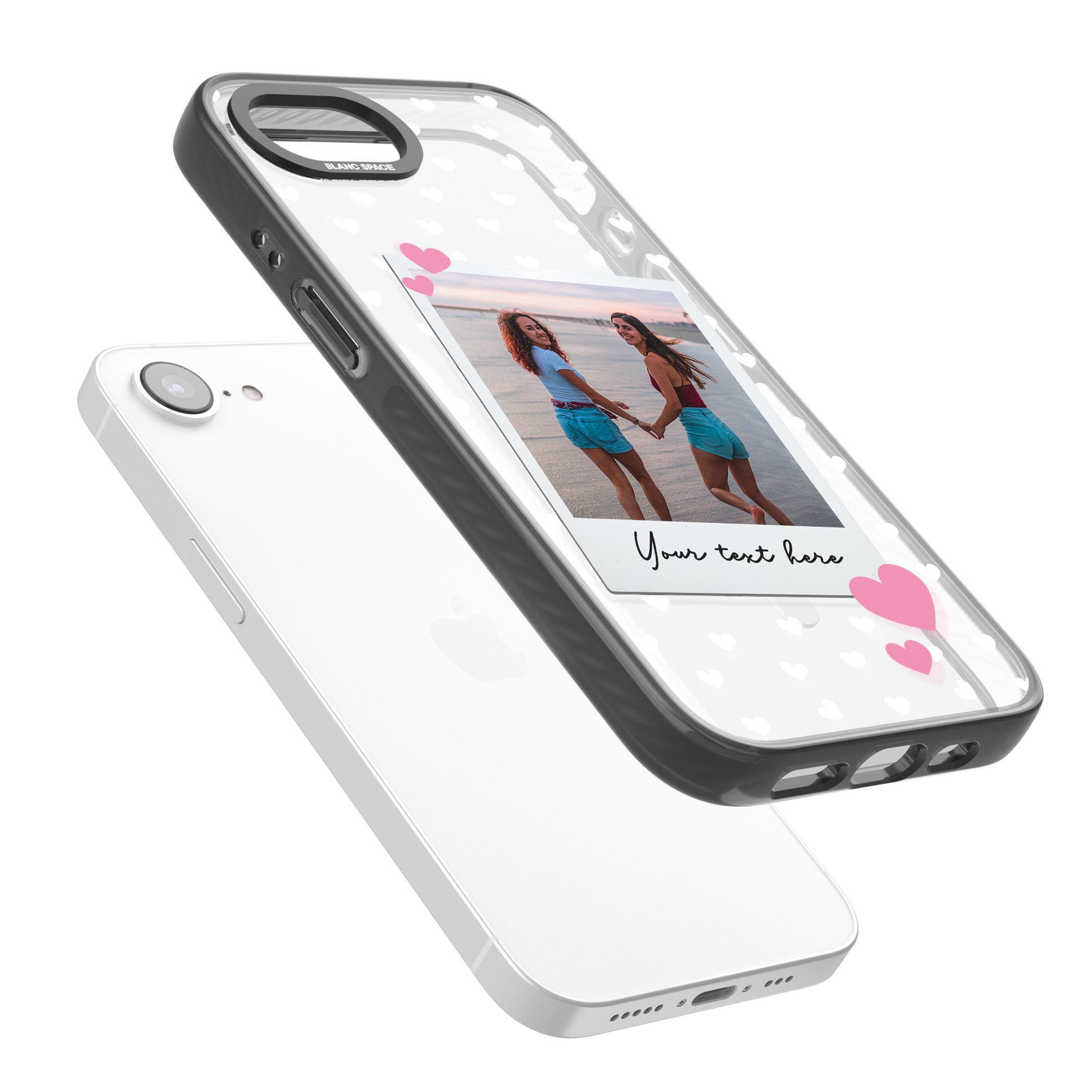 Personalised Hearts Instant Camera Photo