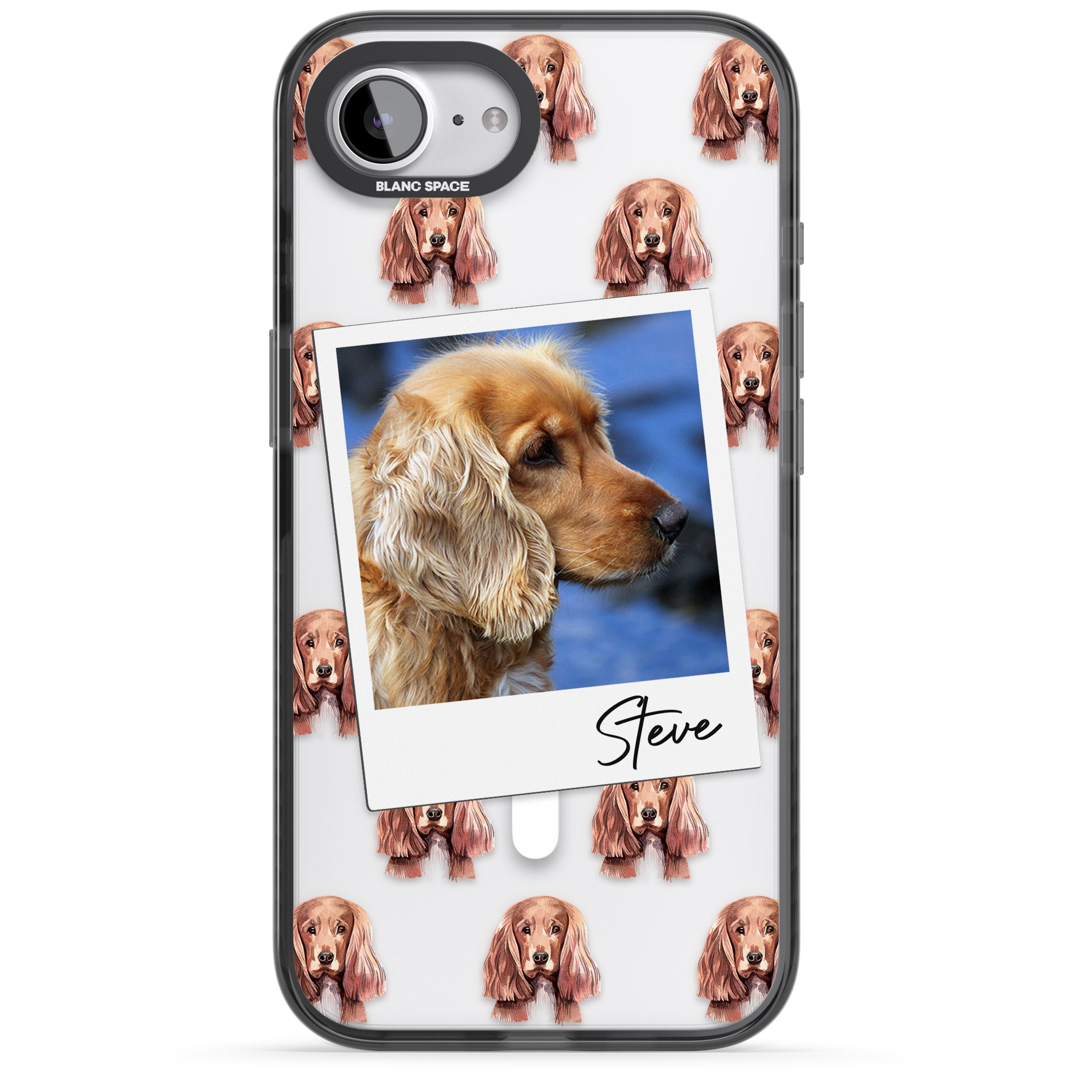 Personalised Cocker Spaniel Instant Camera Photo