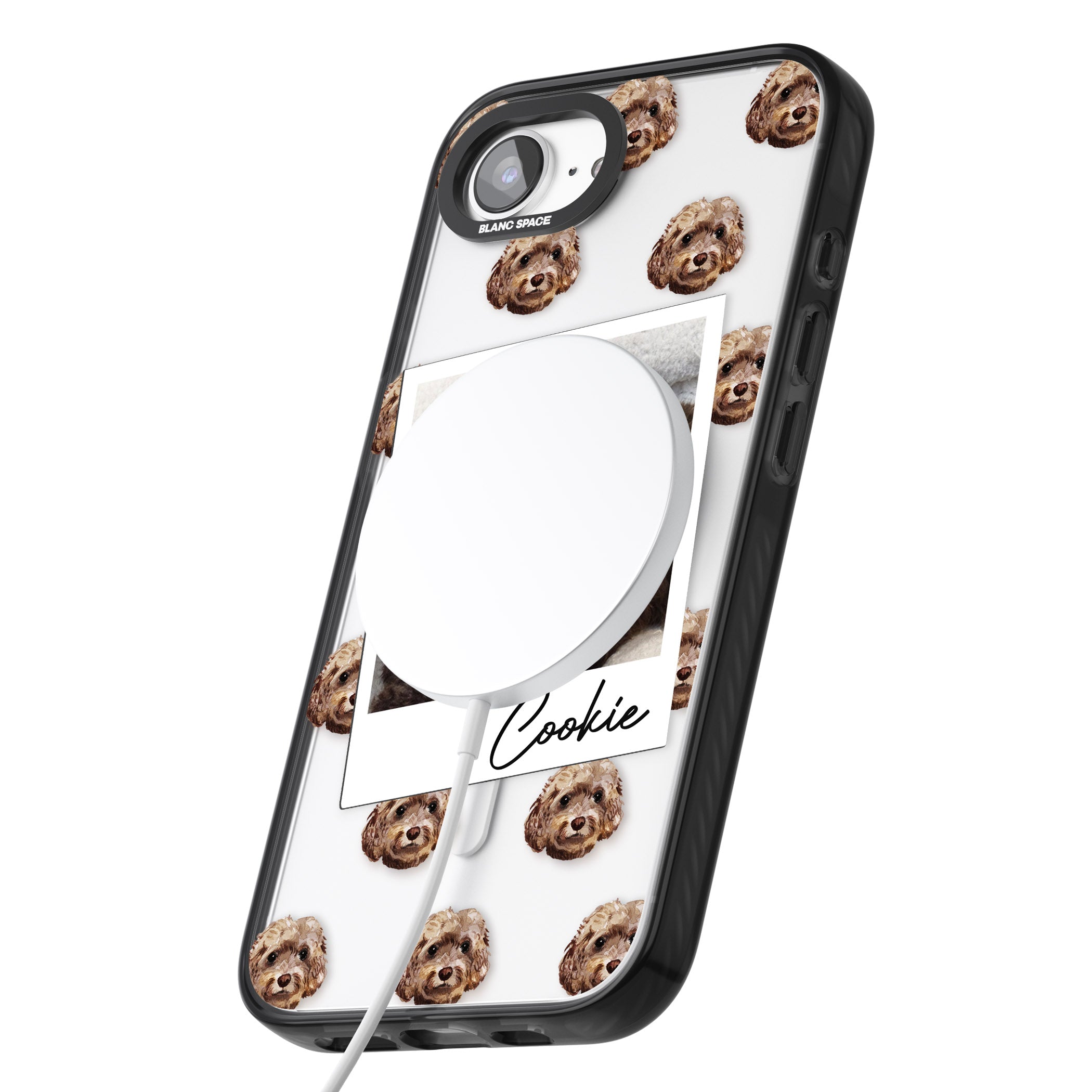 Personalised Brown Cockapoo Instant Camera Photo