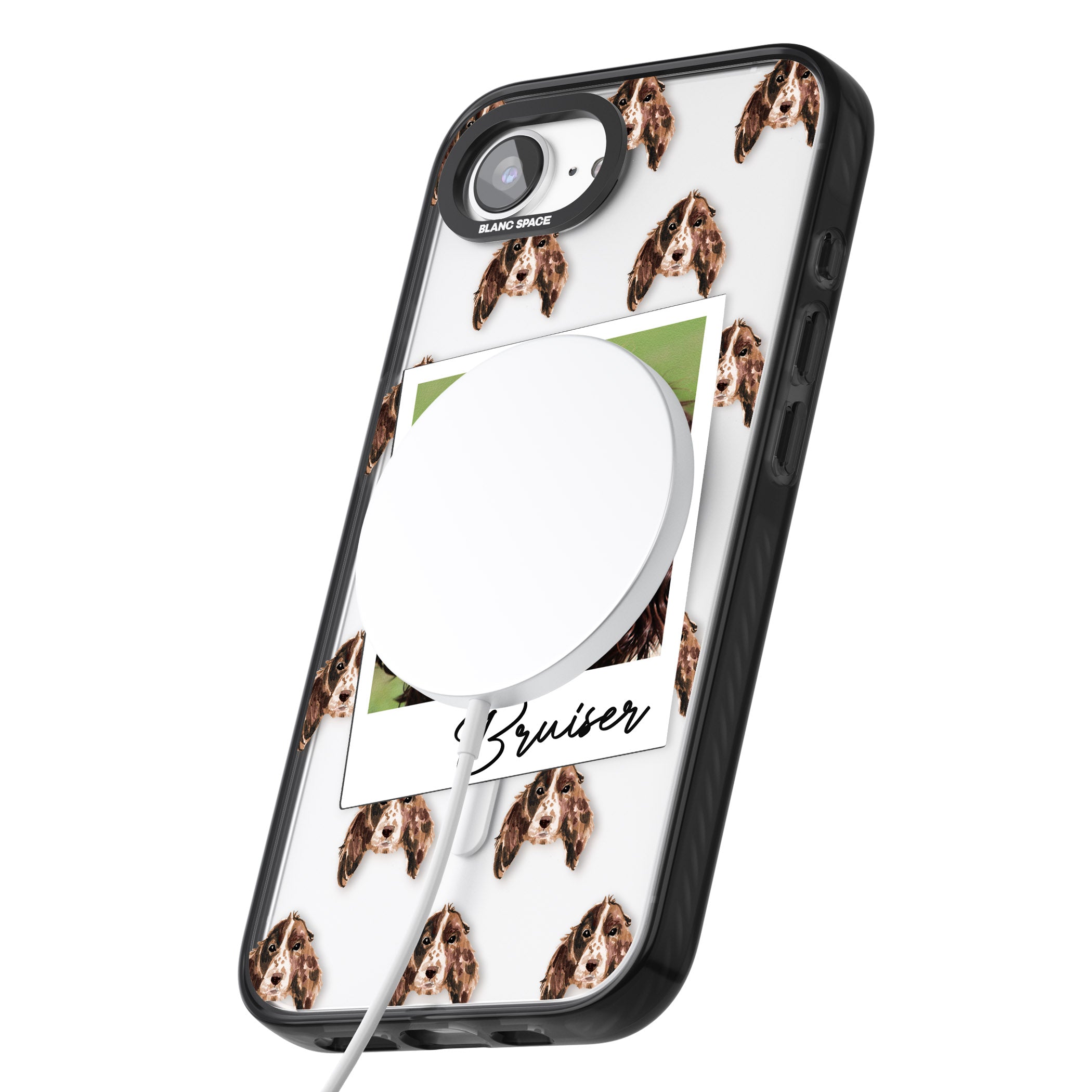 Personalised Springer Spaniel Instant Camera Photo