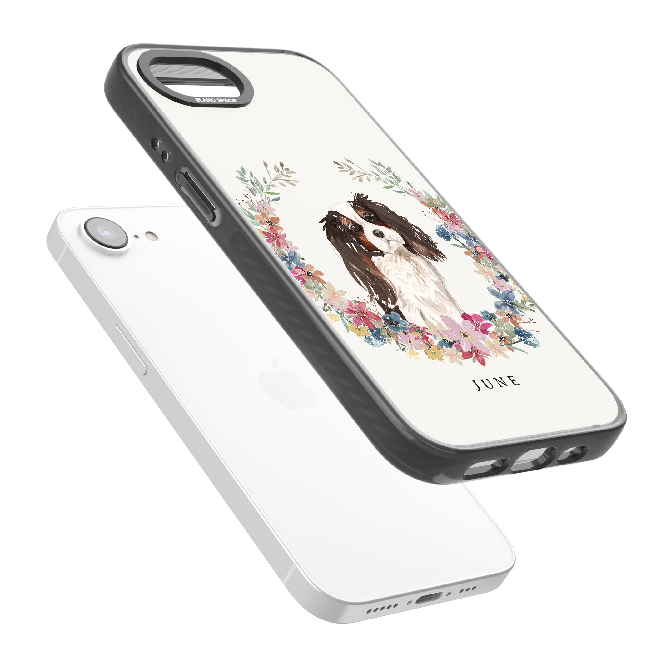 Personalised King Charles Floral Portrait