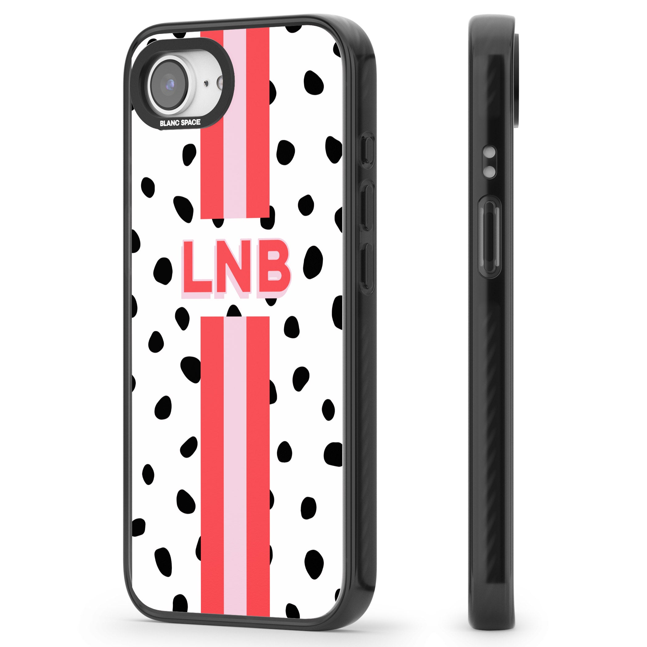 Personalised Polka & Pink Stripe