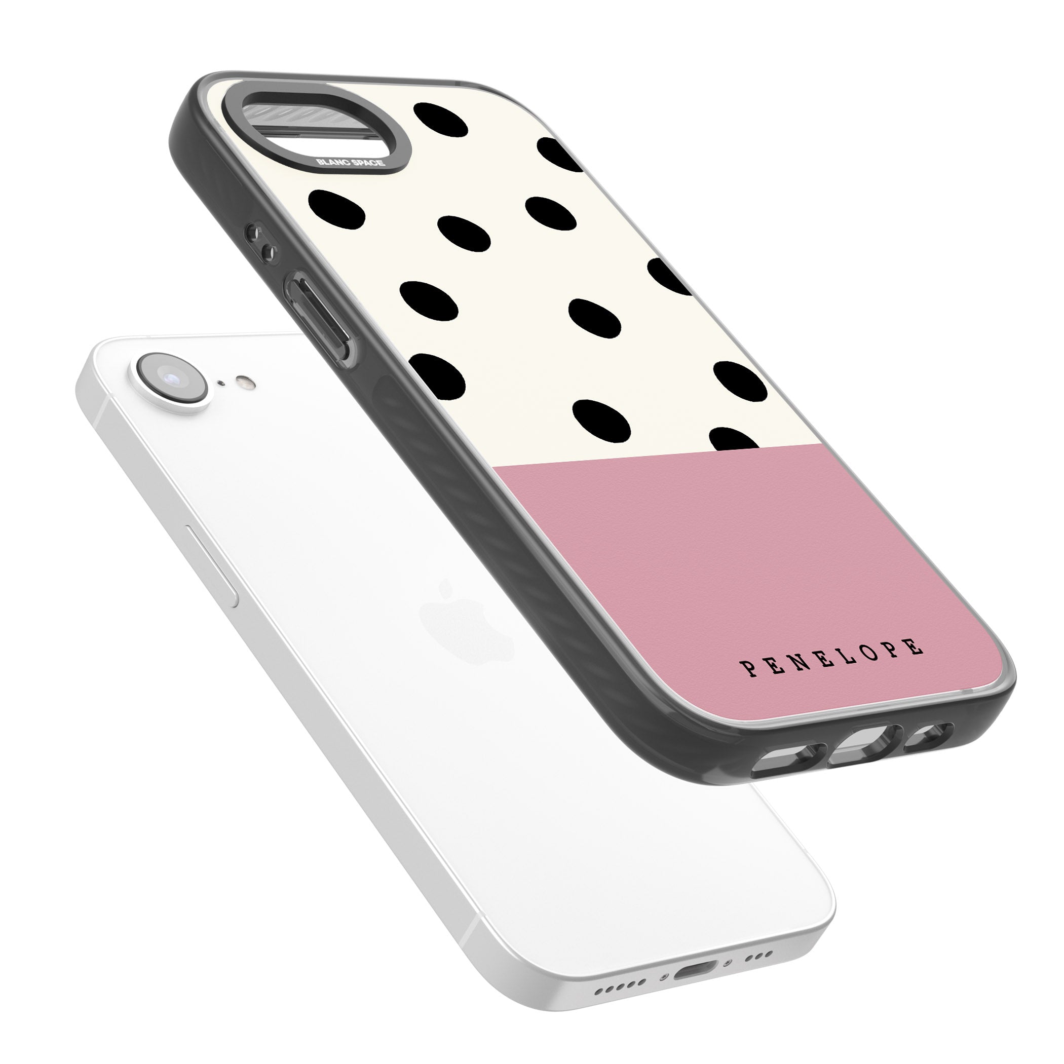 Personalised Pink Border Polka Dot