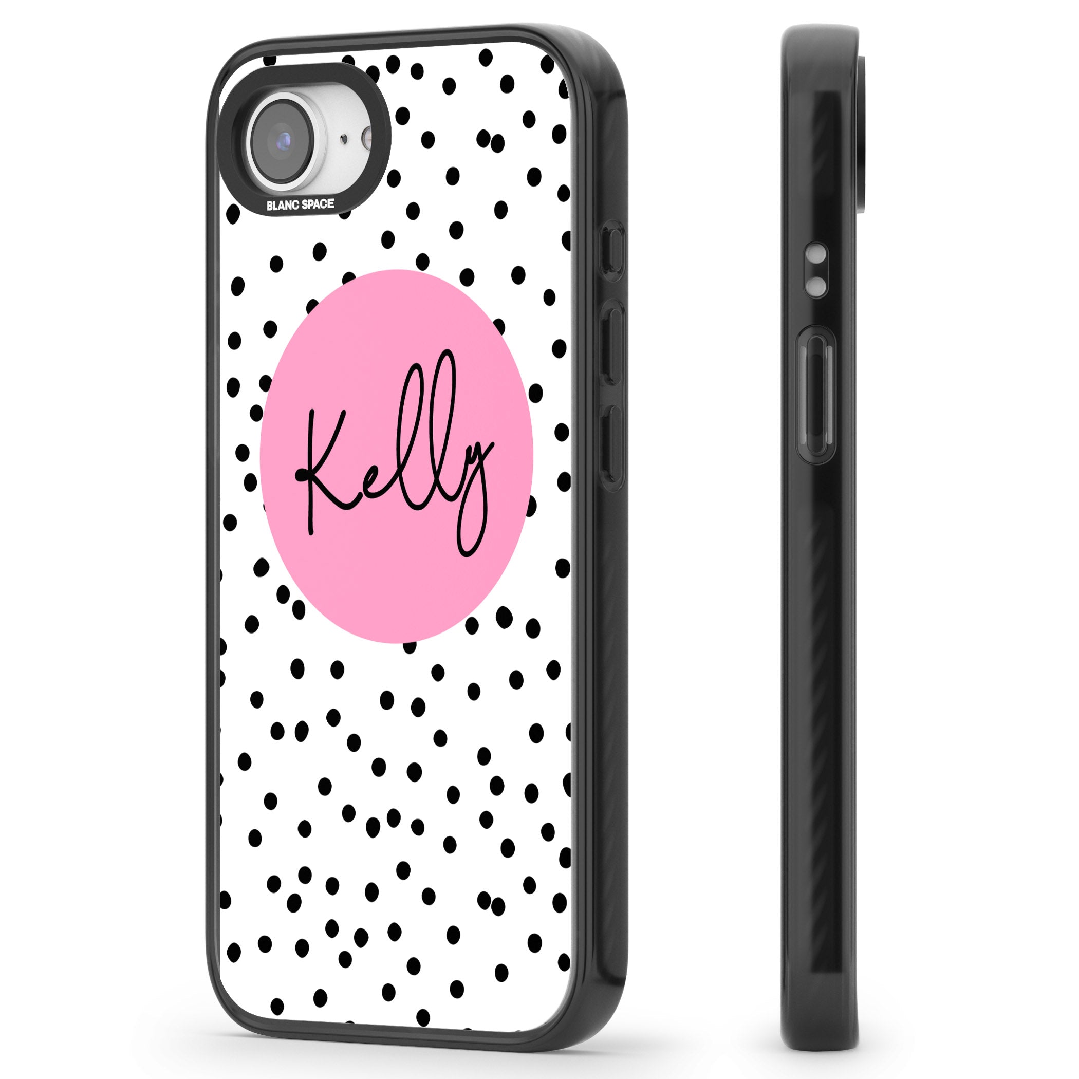 Personalised Pink Circle & Dots