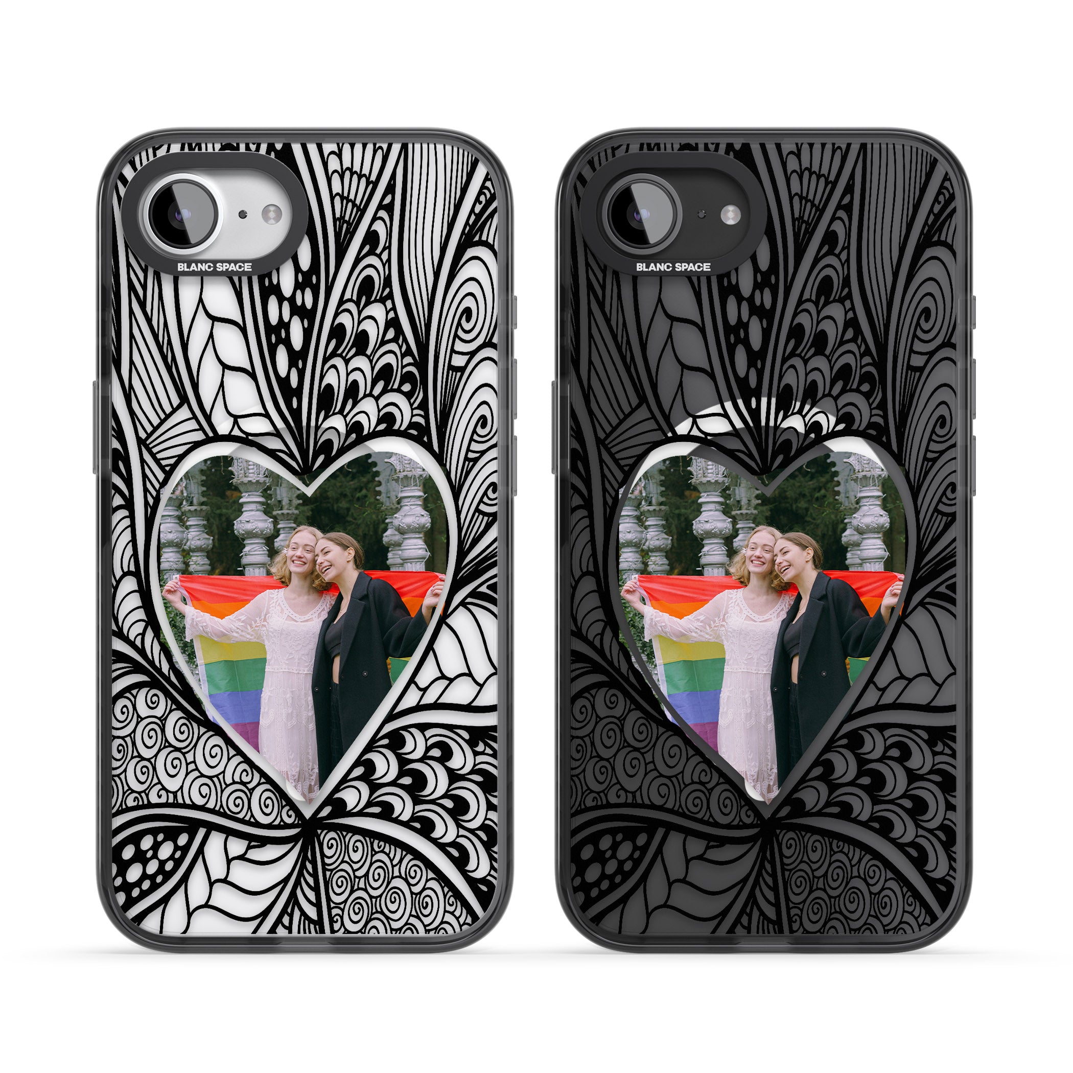 Personalised Henna Heart Photo Case