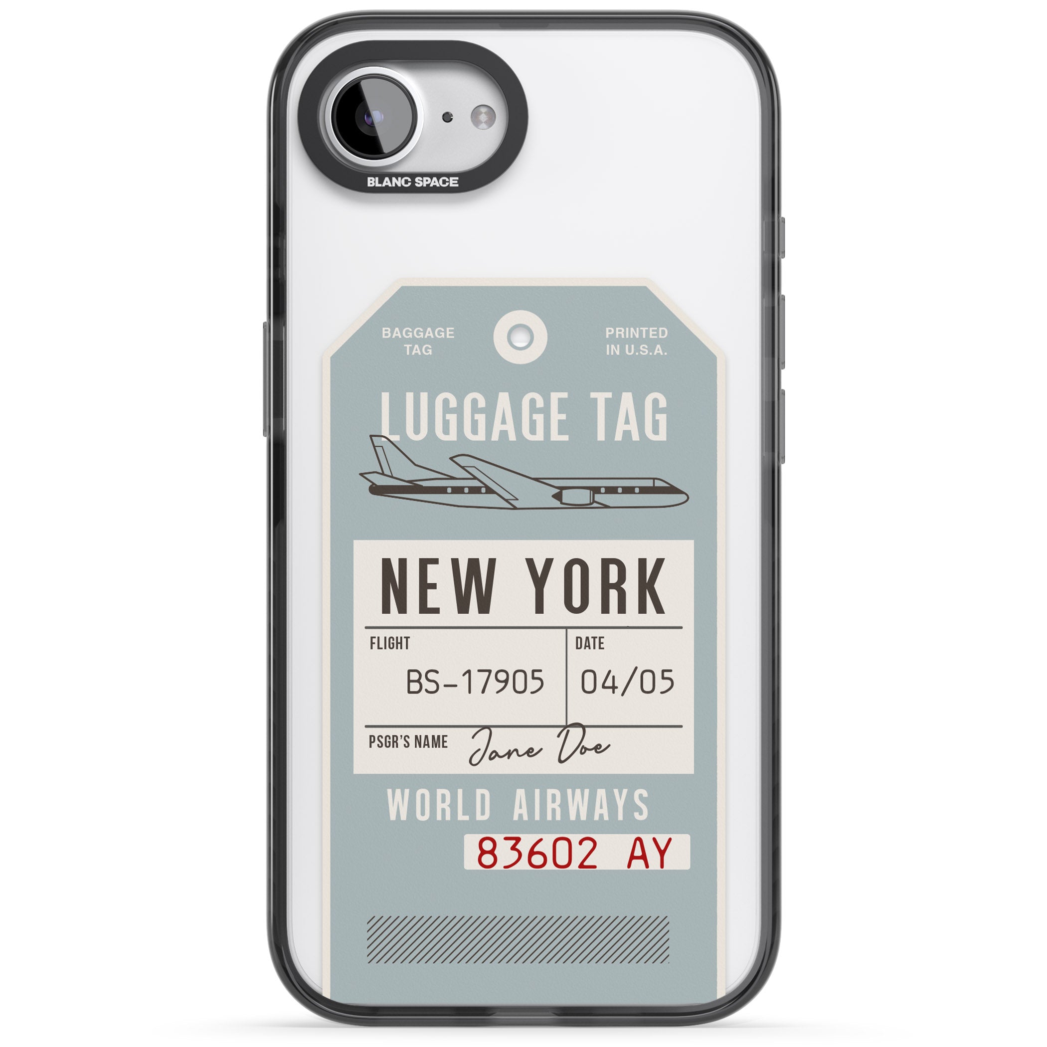 Personalised Vintage Usa Luggage Tag