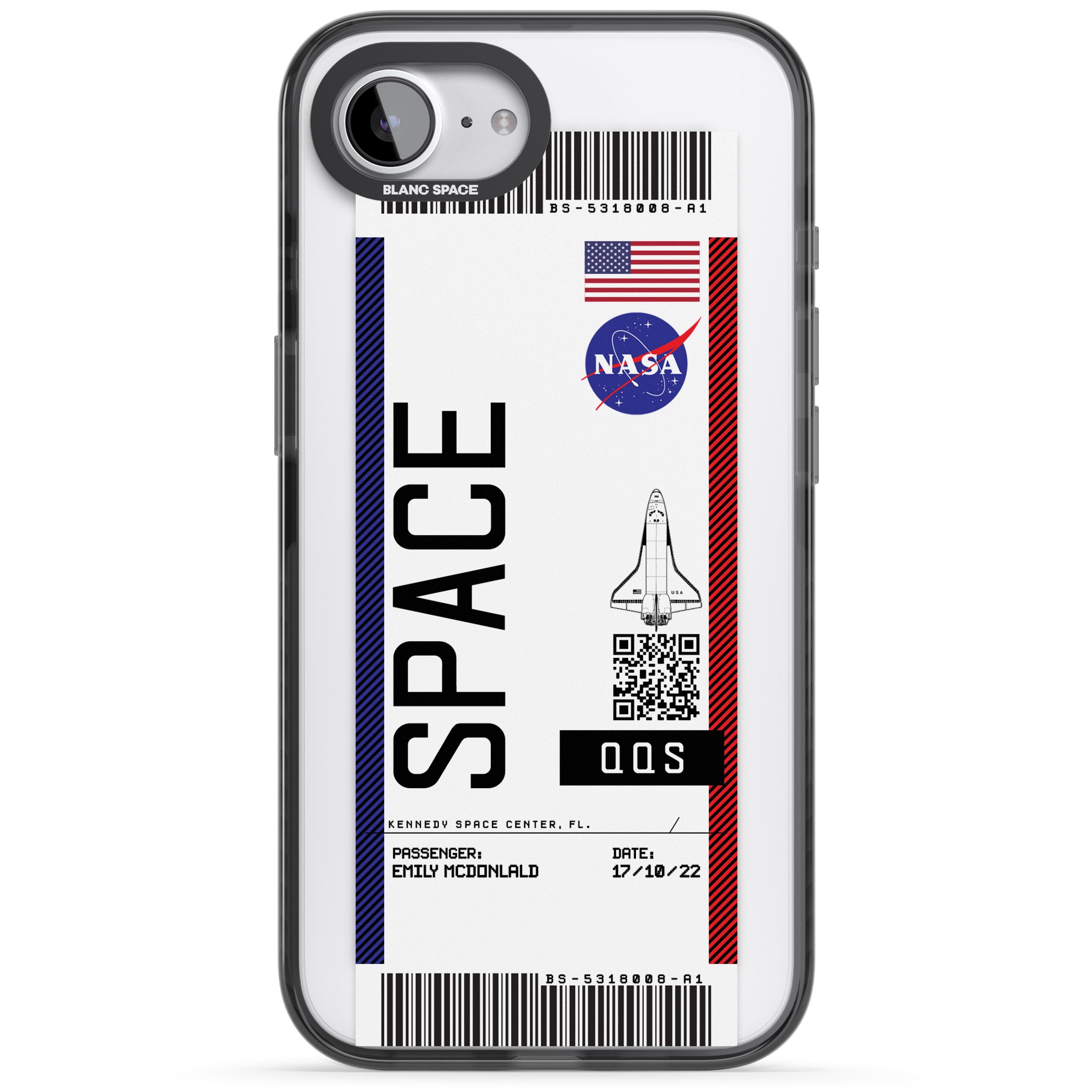 Personalised Nasa Boarding Pass (Light)