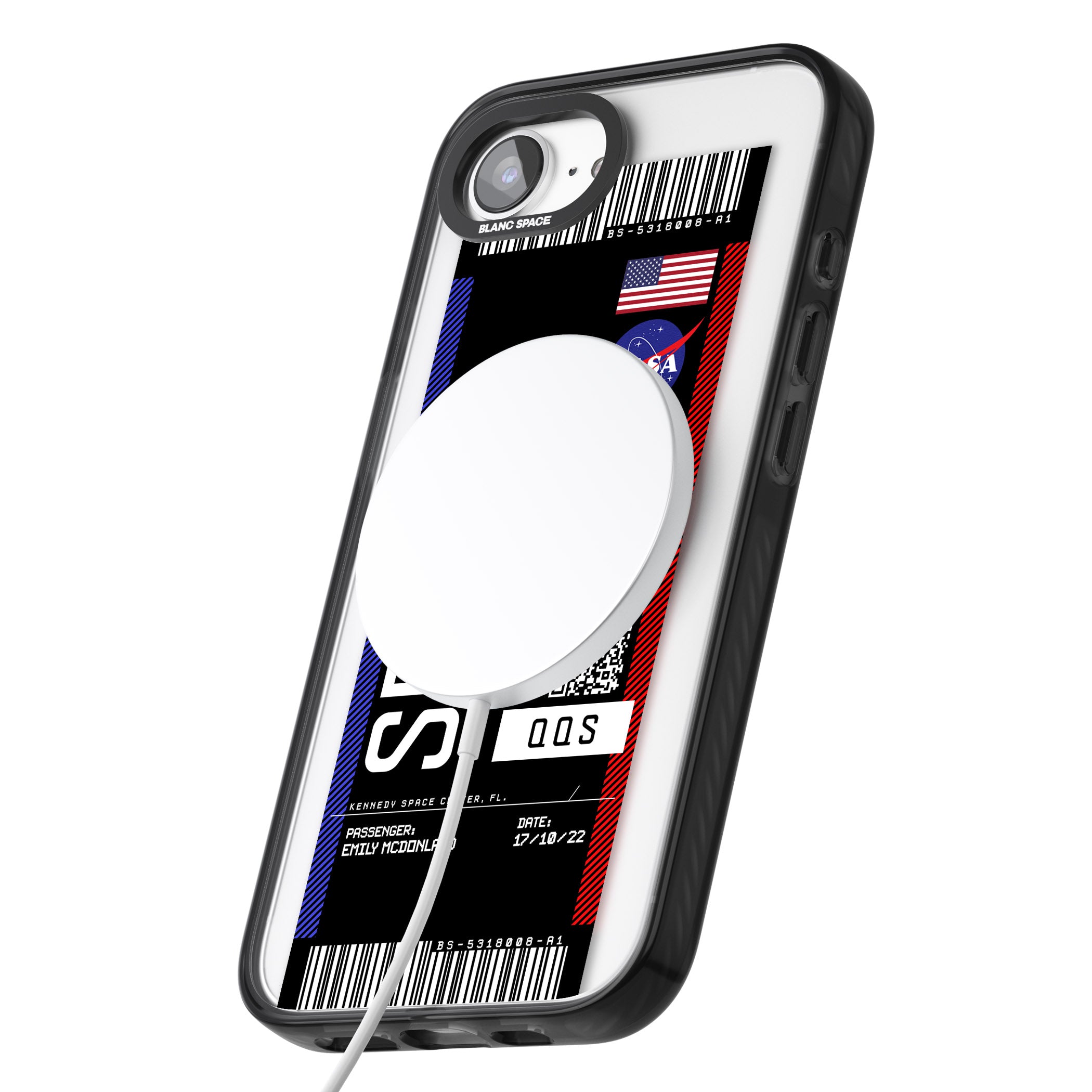 Personalised Nasa Boarding Pass (Dark)