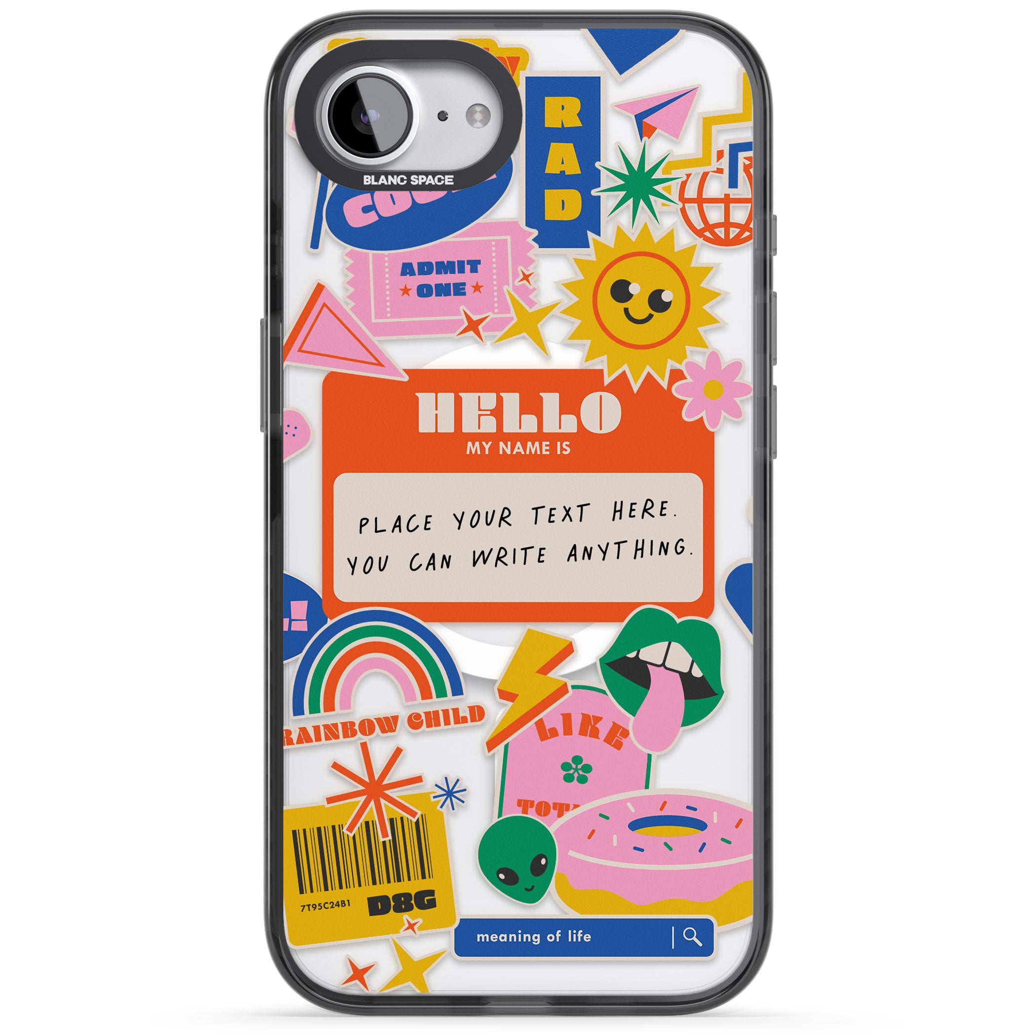 Personalised Retro Vibes Sticker