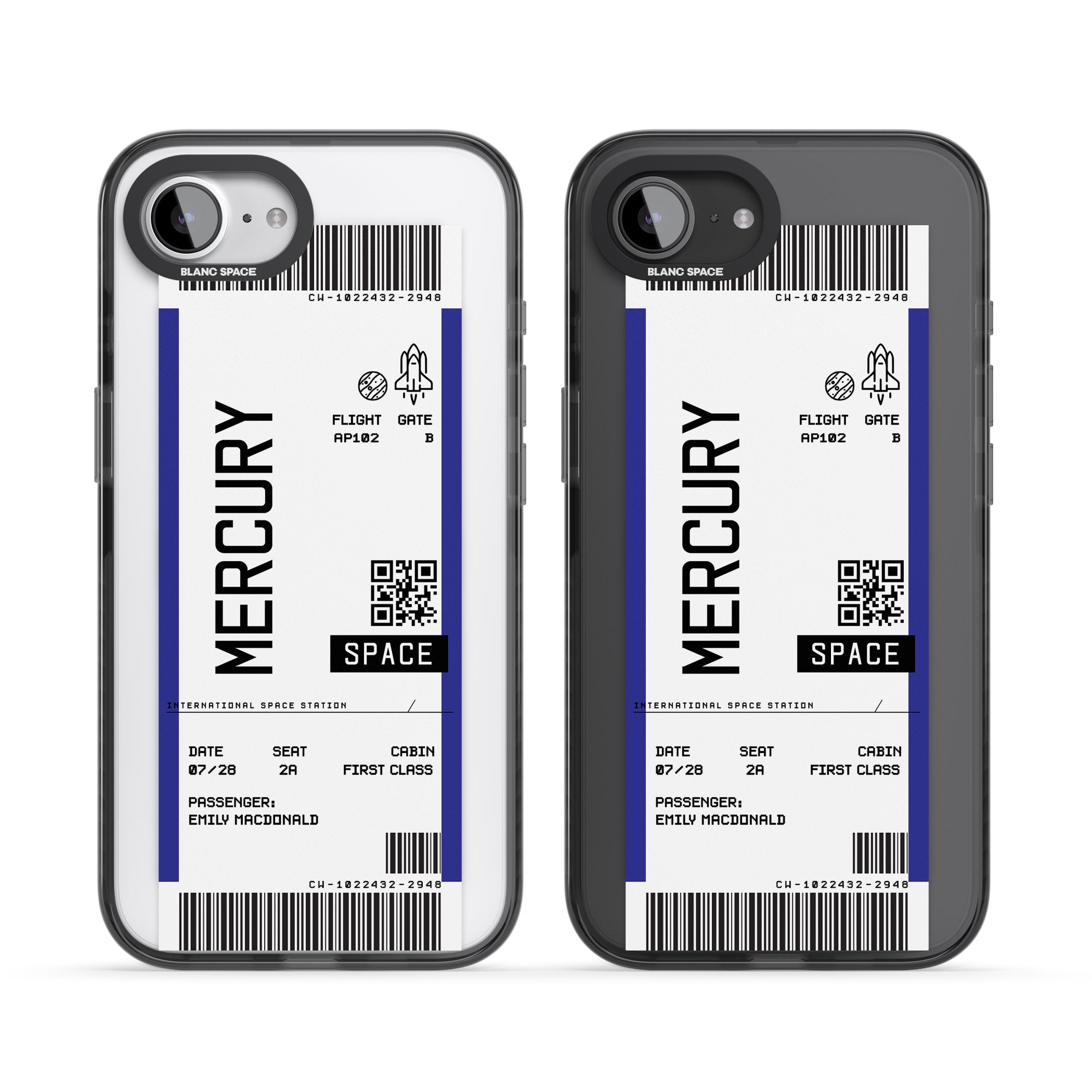 Personalised Mercury Travel Ticket
