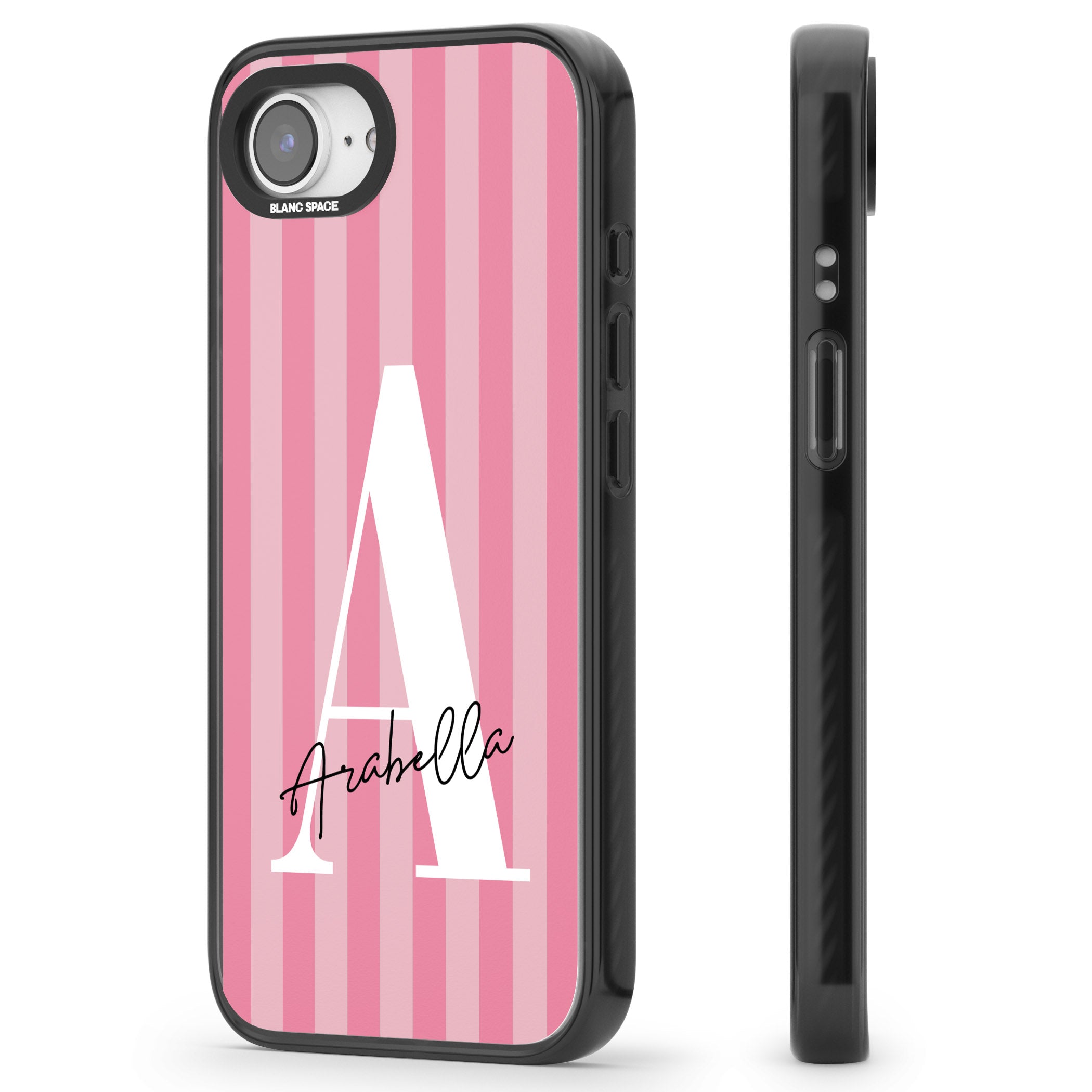 Personalised Pink Stripes Initial