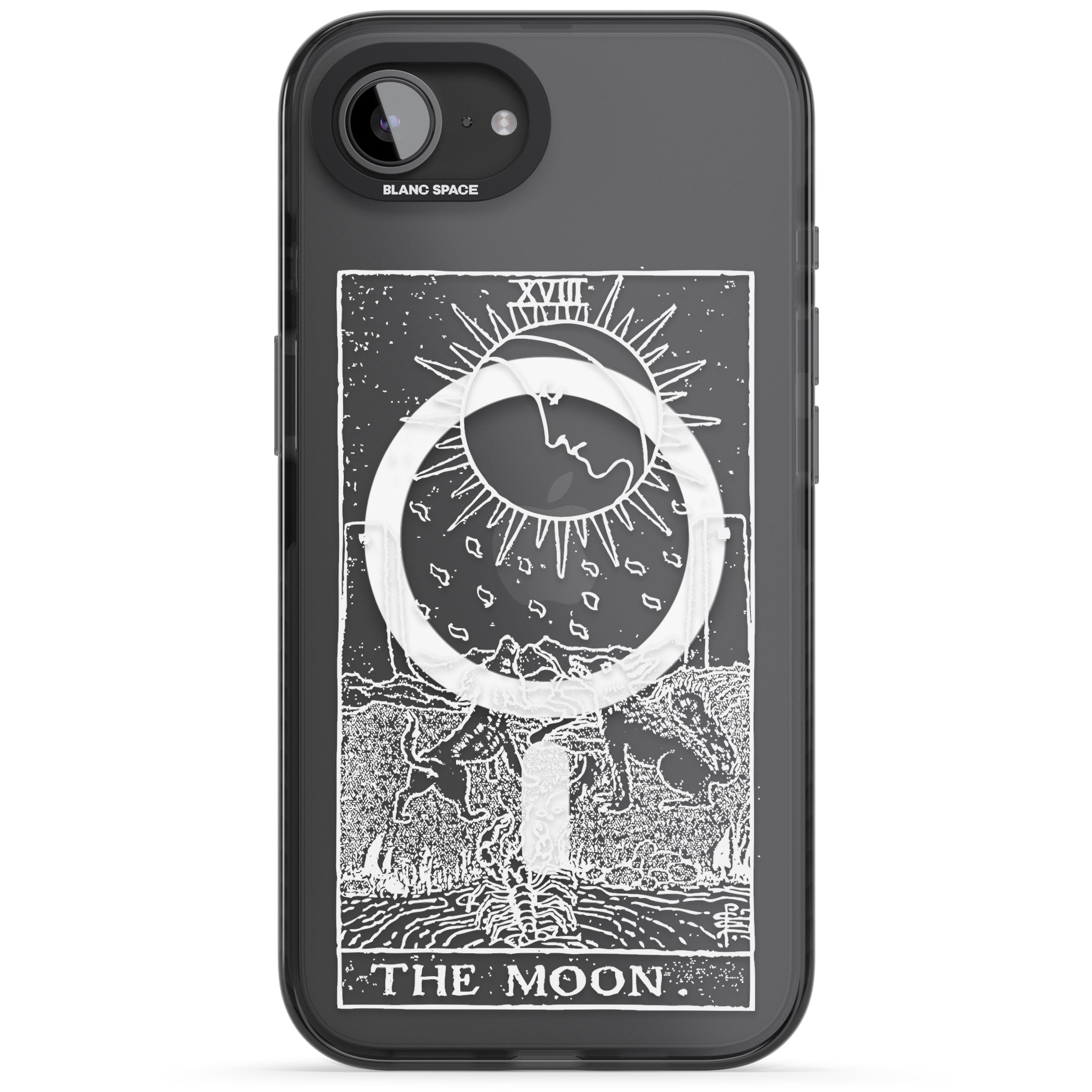 Personalised The Moon Tarot Card (White)