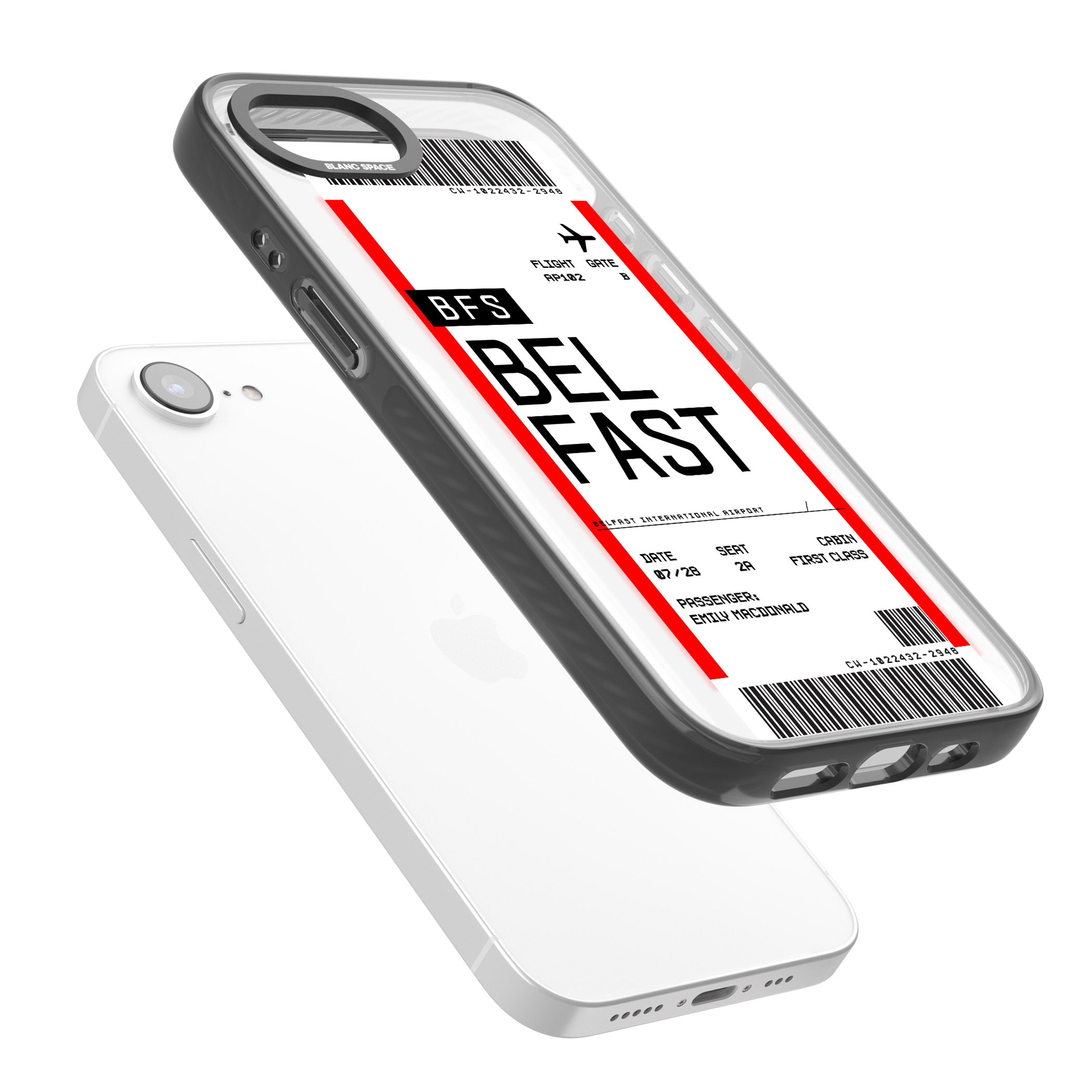 Personalised Belfast Boarding Pass