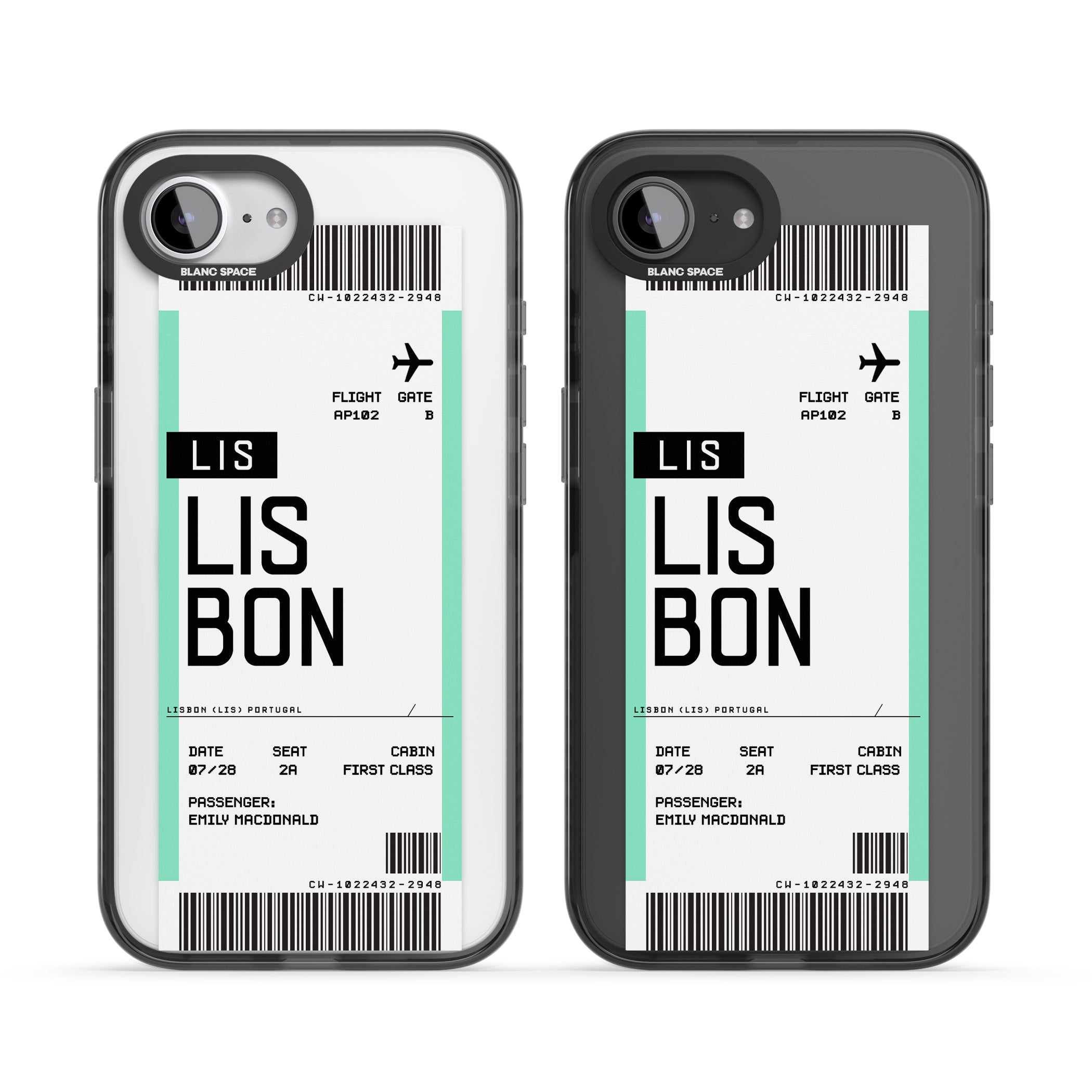 Personalised Lisbon Boarding Pass