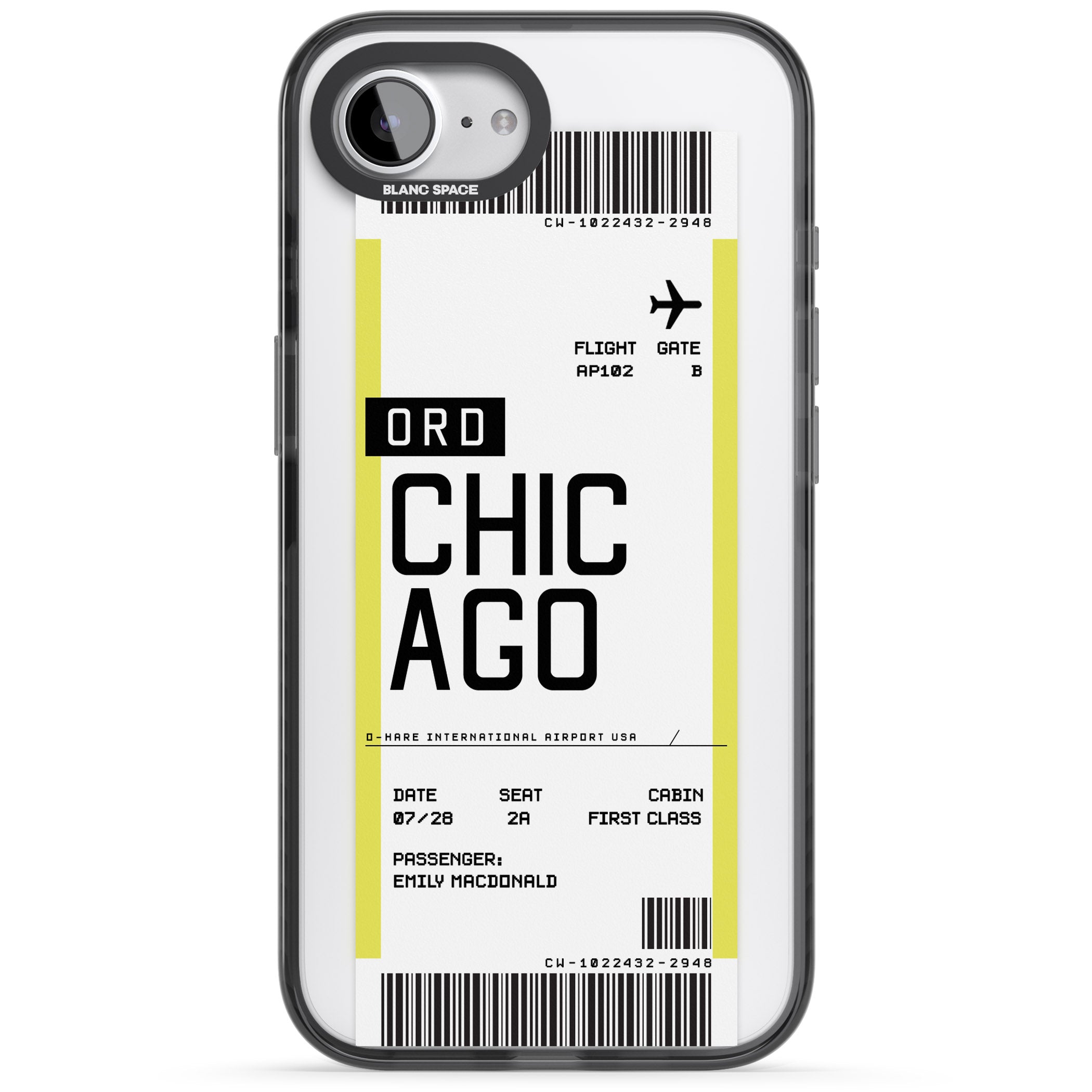 Personalised Chicago Boarding Pass