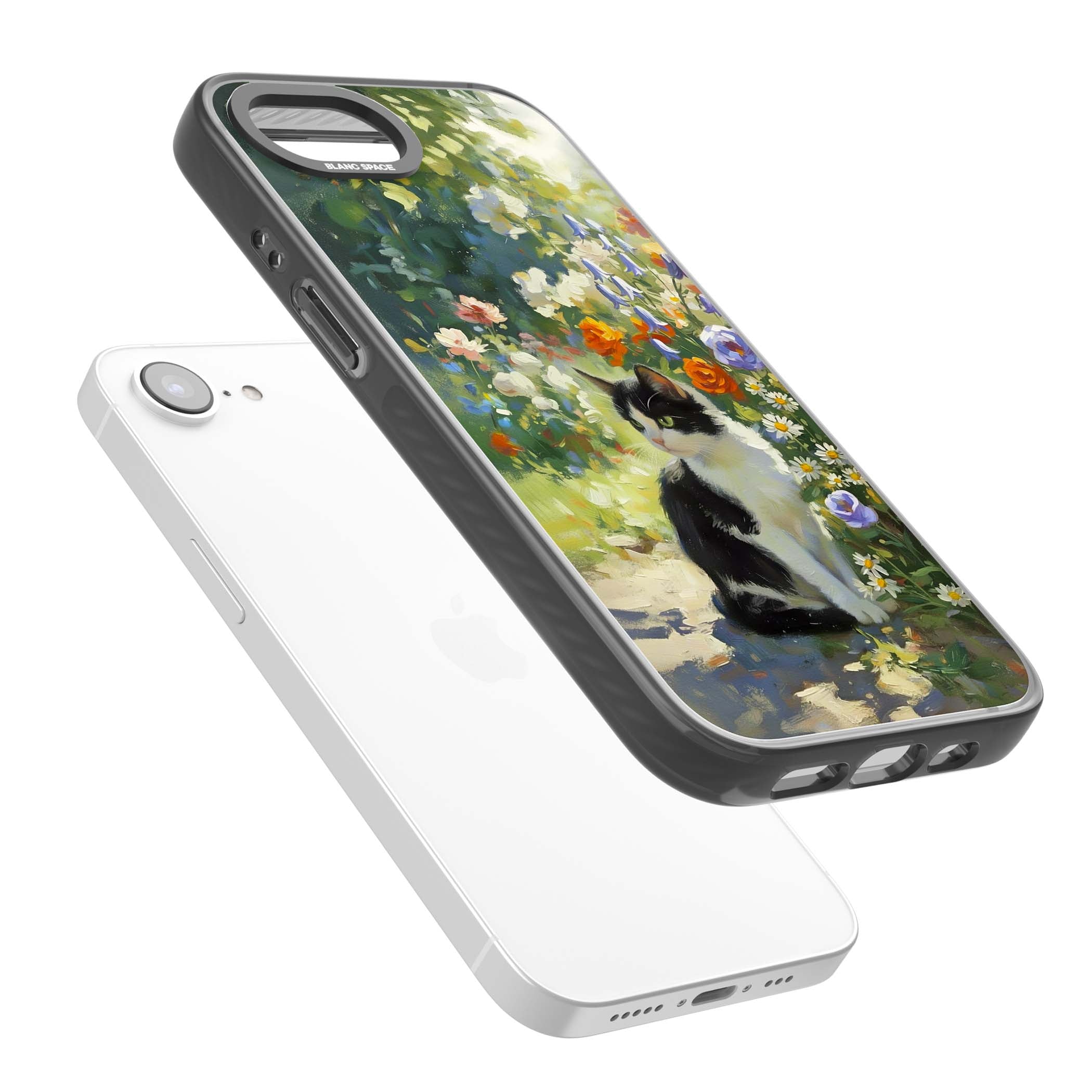 Cat In The Meadow for her iPhone case | Black Impact Magsafe case for iPhone 16e, iPhone 17e