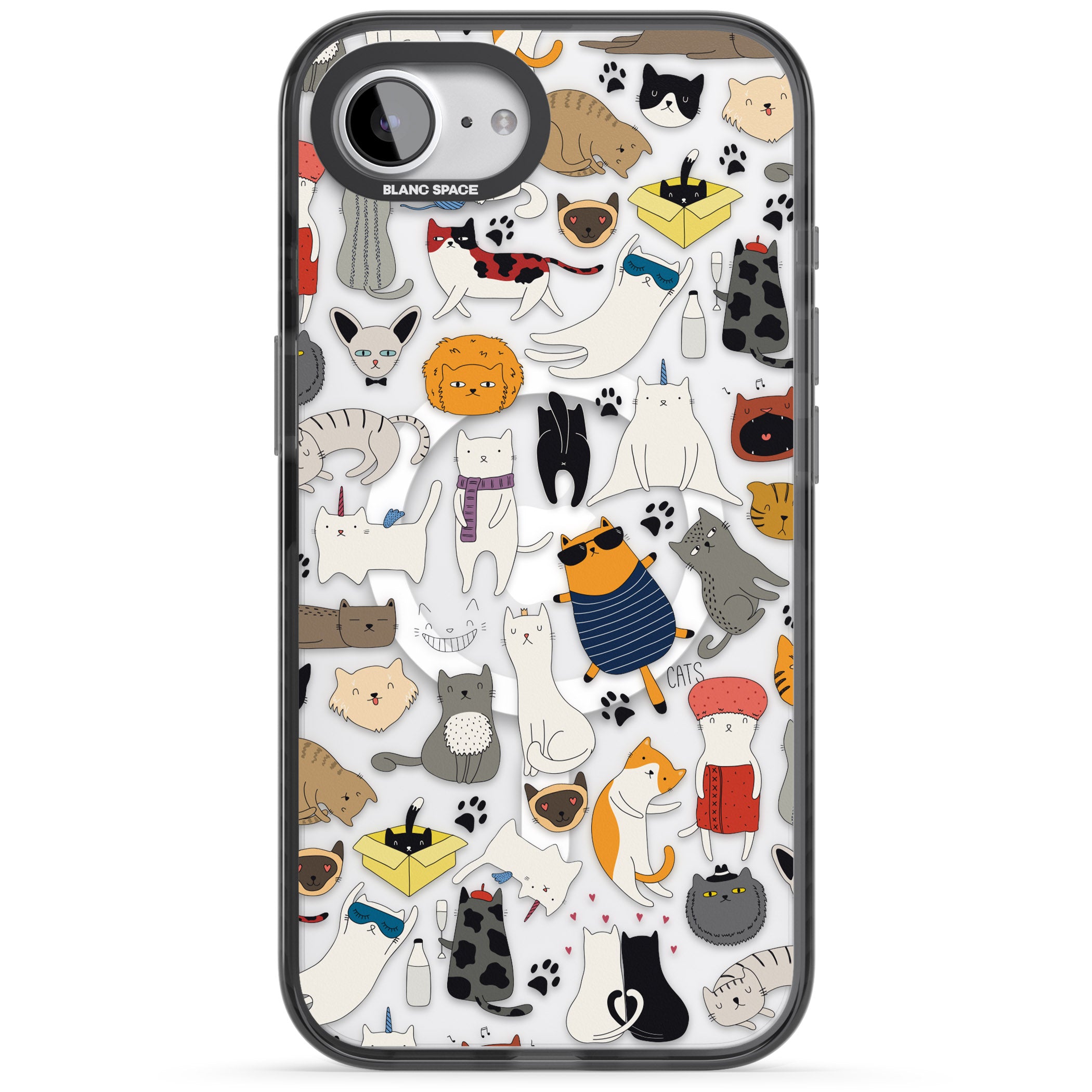 Cartoon Cat Collage