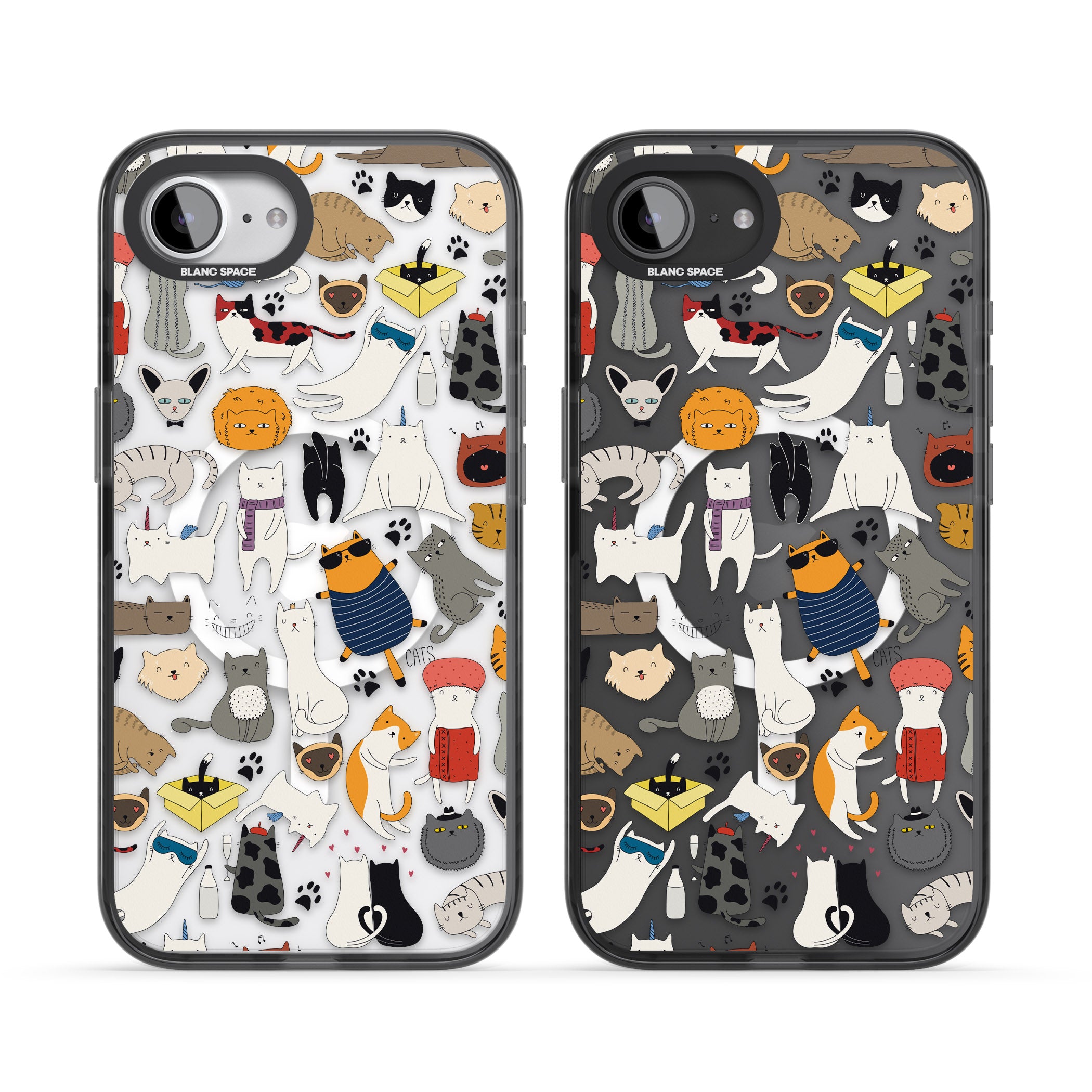 Cartoon Cat Collage