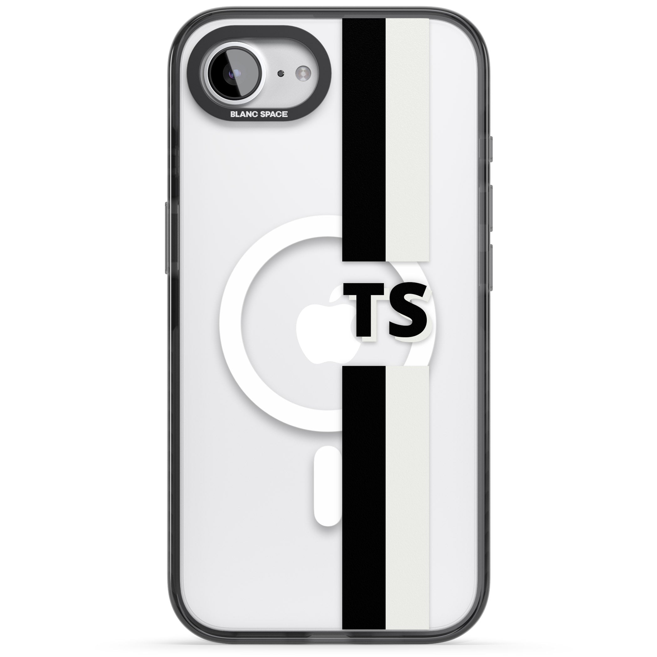 Personalised Black And White Stripe