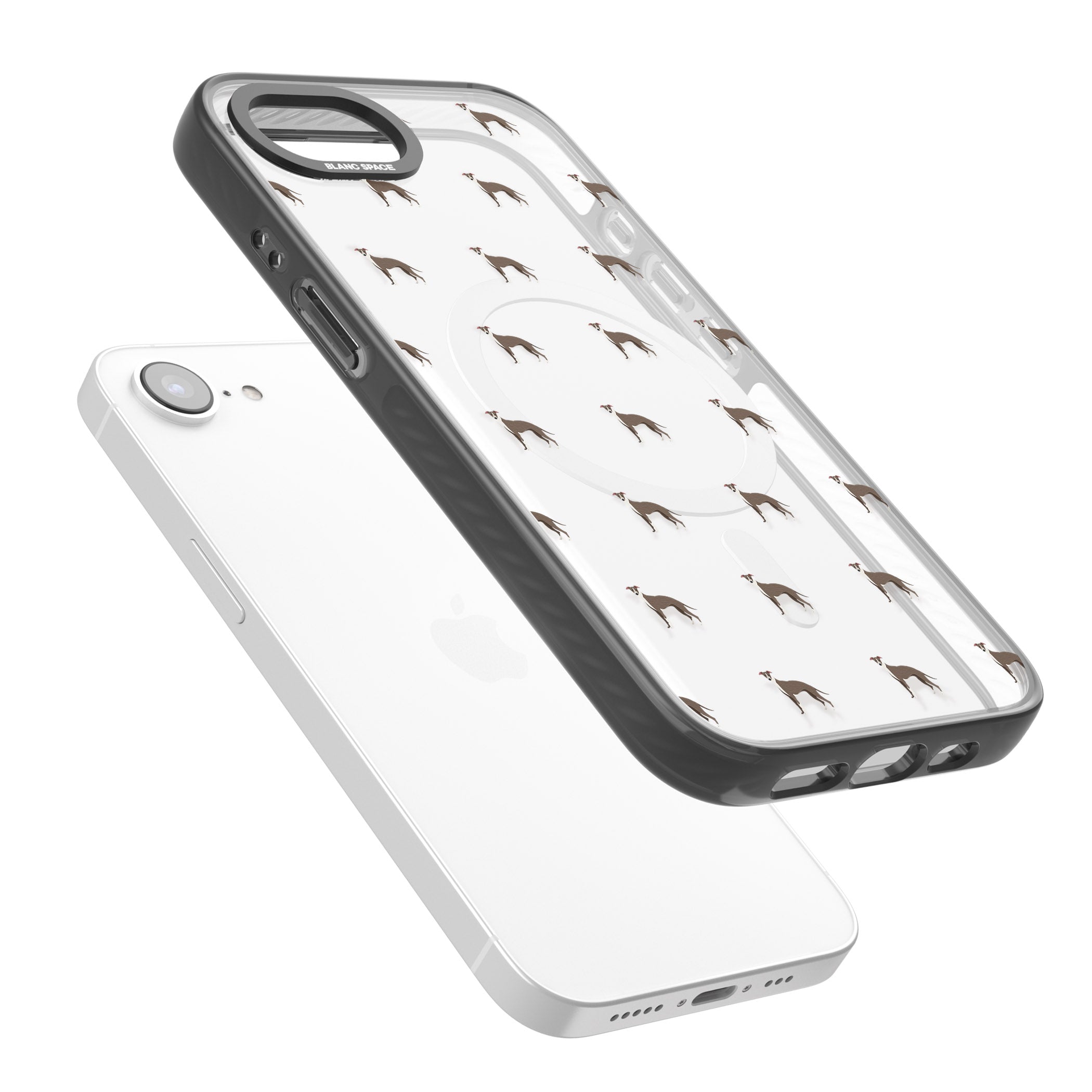 Whippet Dog Pattern Clear