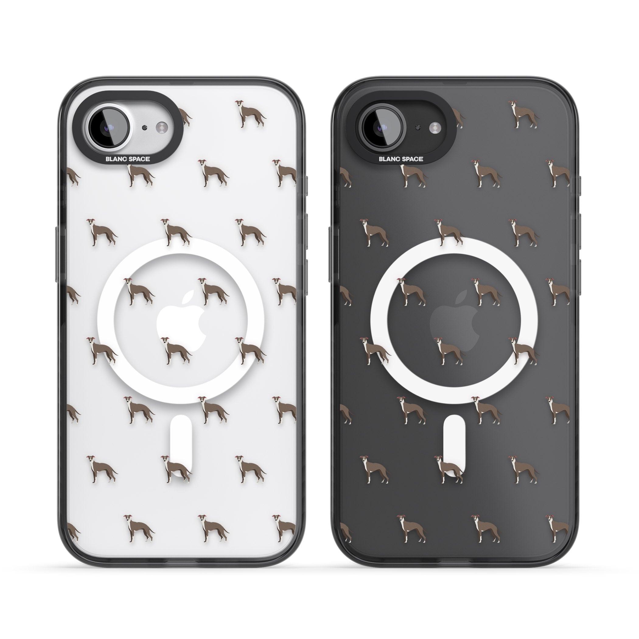 Whippet Dog Pattern Clear