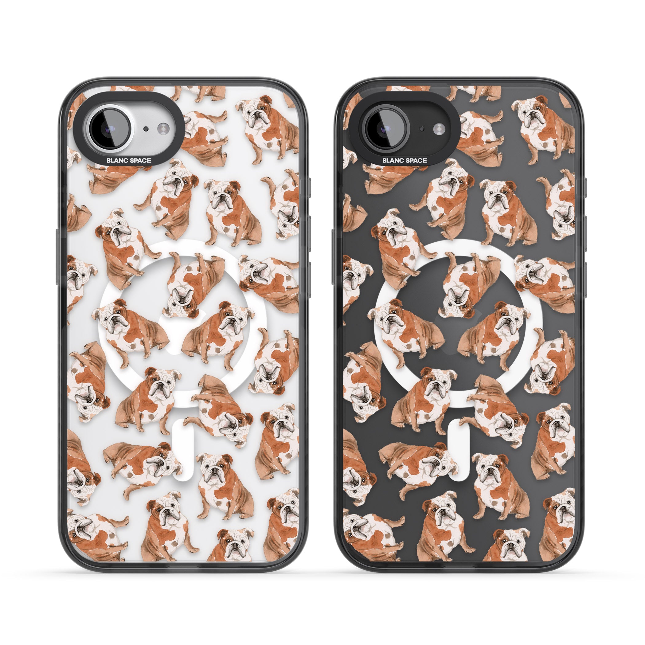 English Bulldog Watercolour Dog Pattern