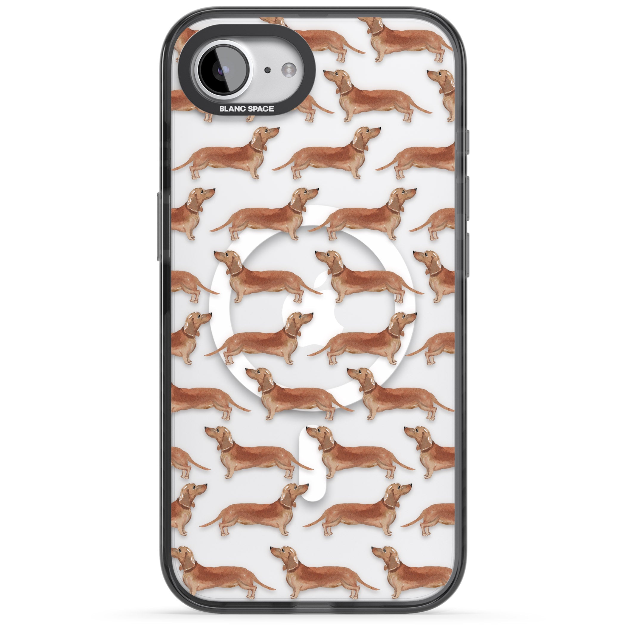 Dachshund Watercolor Dog Pattern