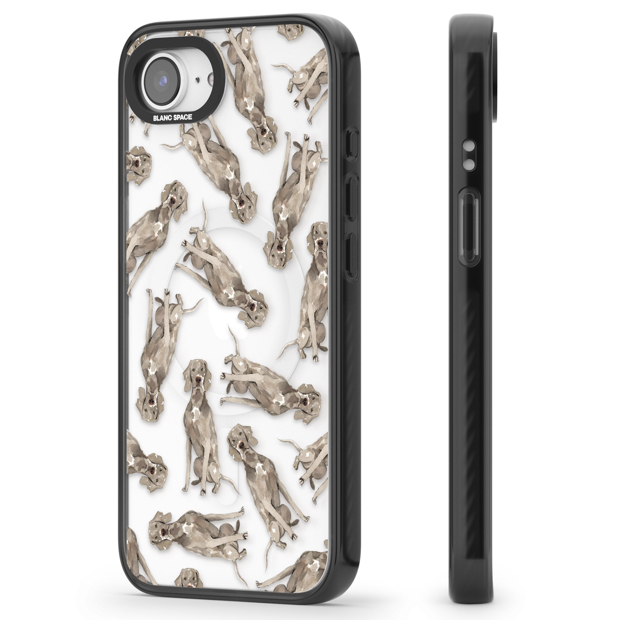 Weimaraner Watercolor Dog