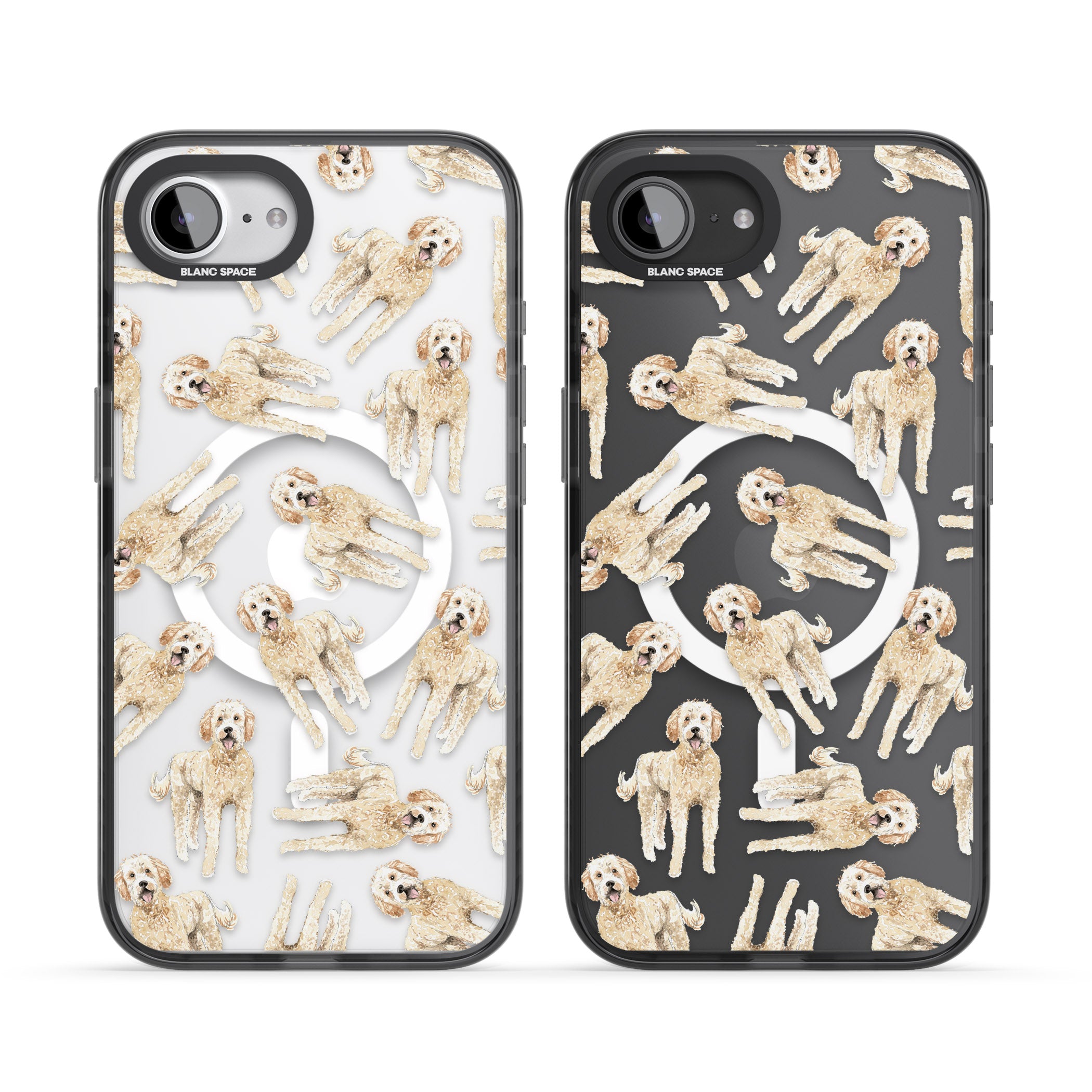 Goldendoodle Watercolour Dog Pattern