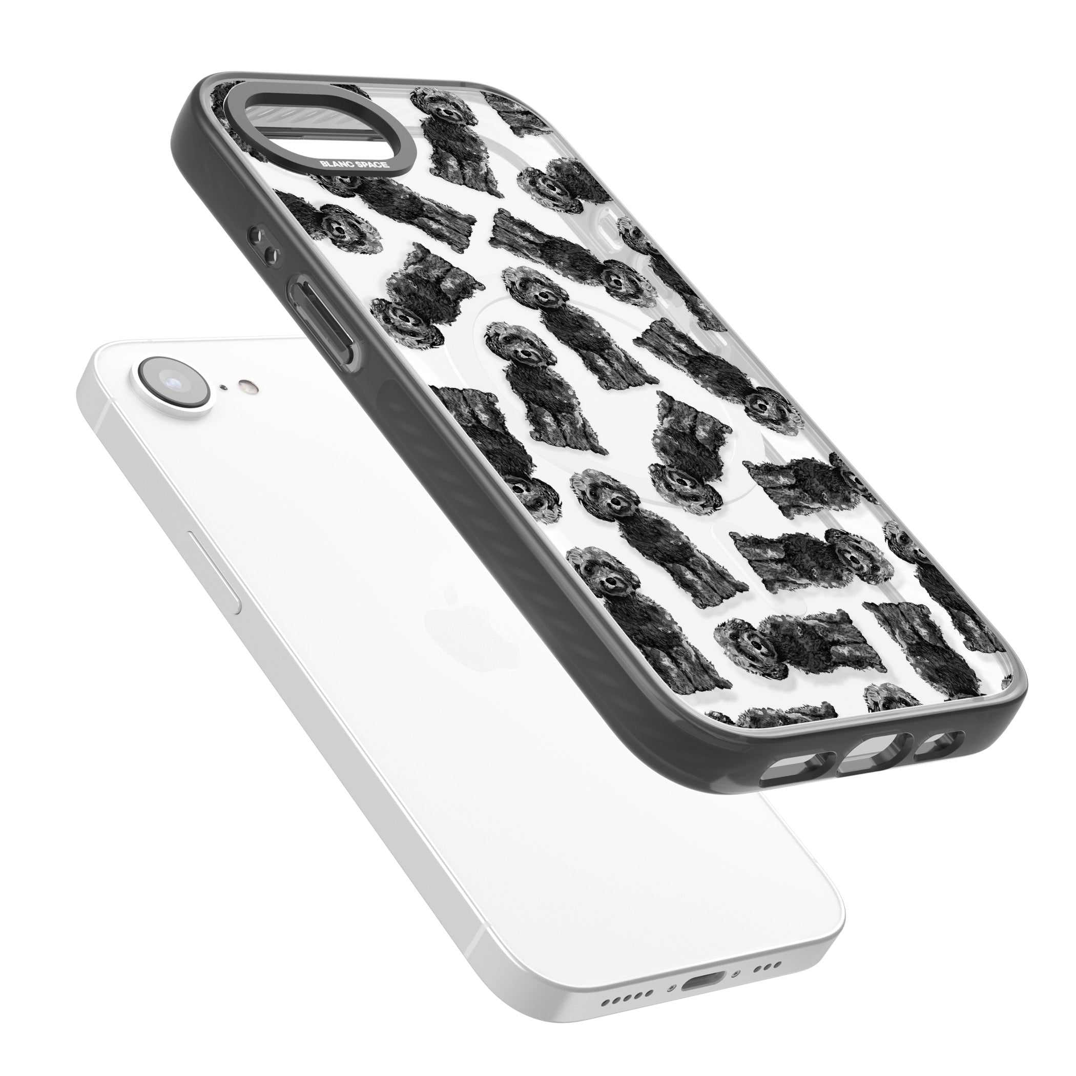 Black Cockapoo Watercolor