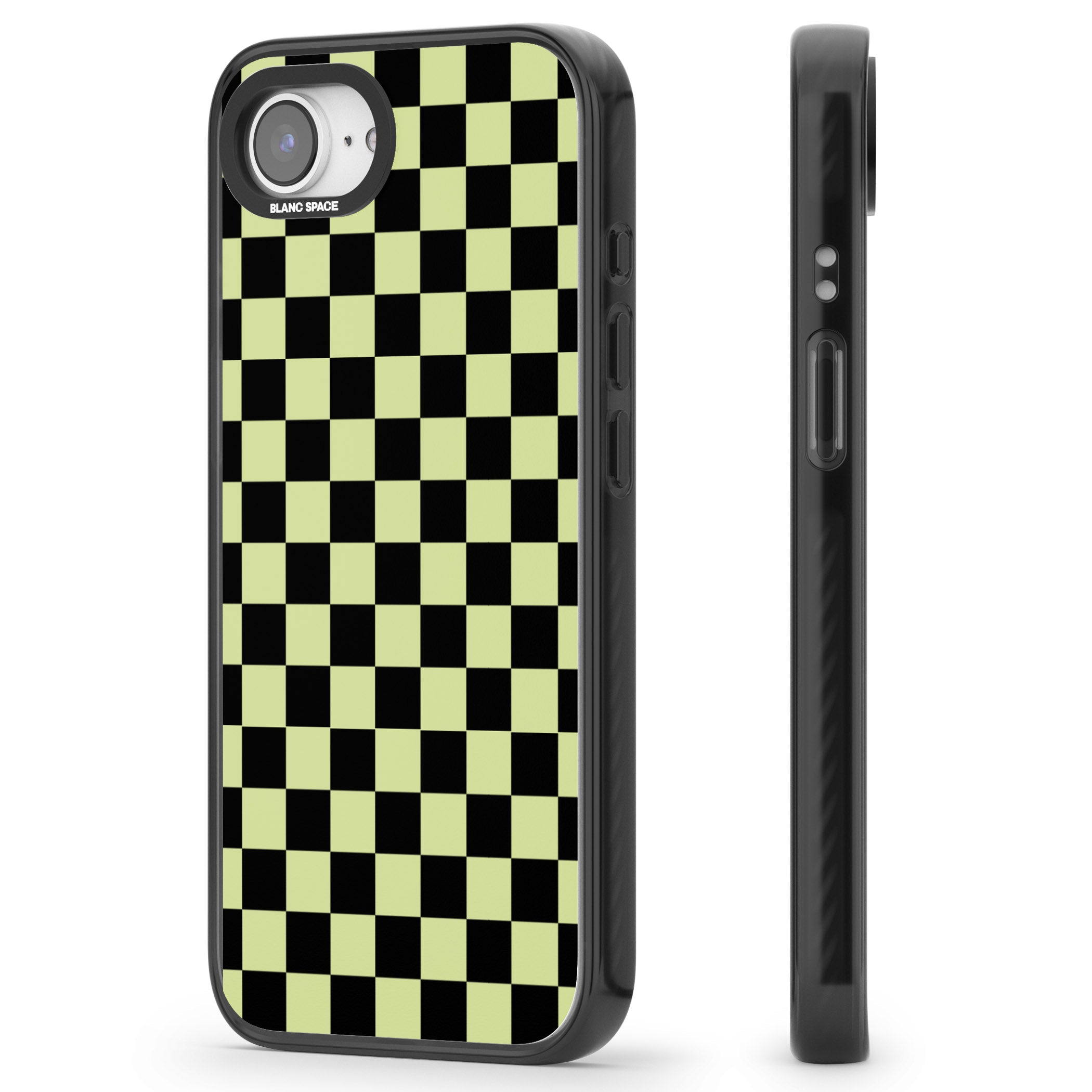 Black & Lime Check
