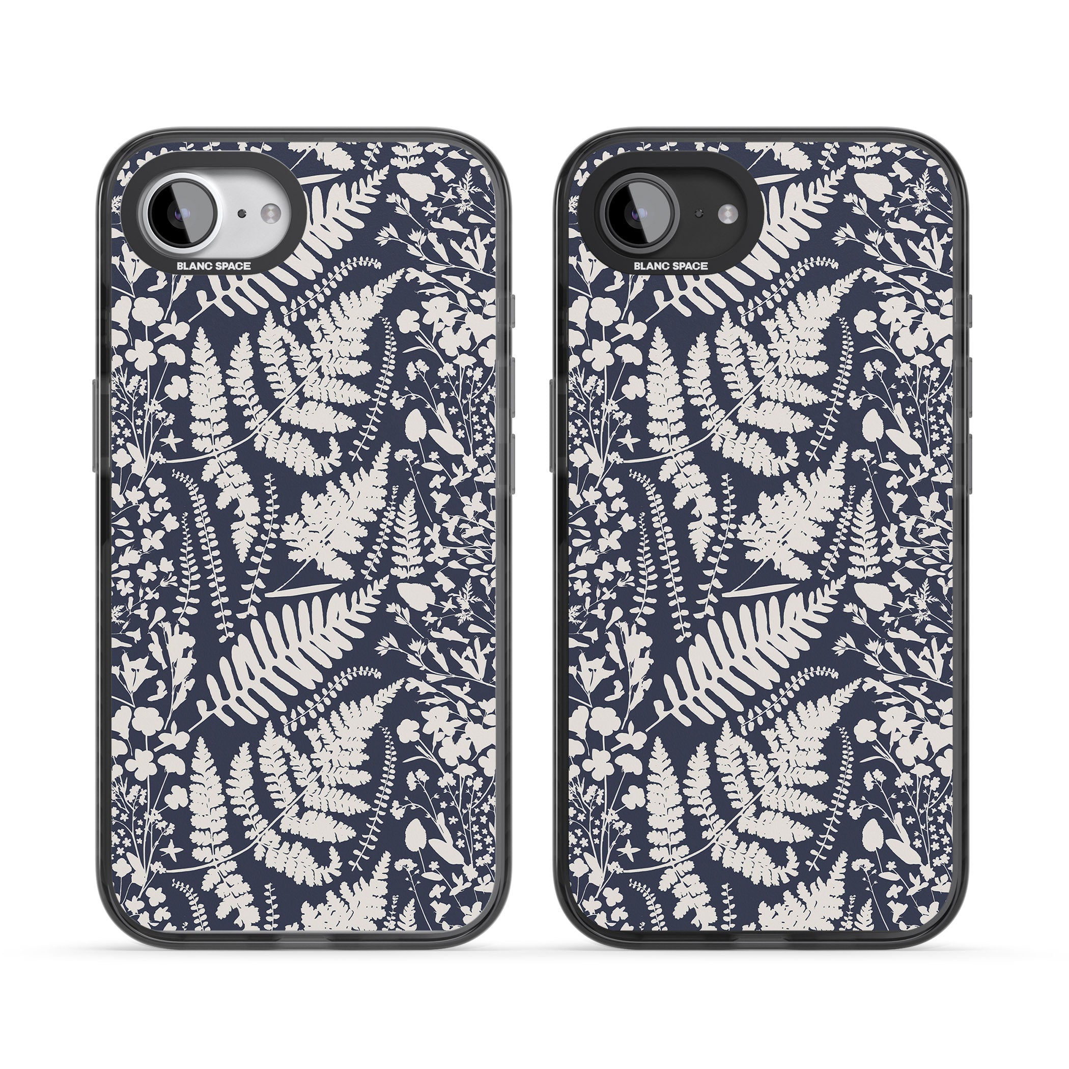 Wildflowers & Ferns On Navy