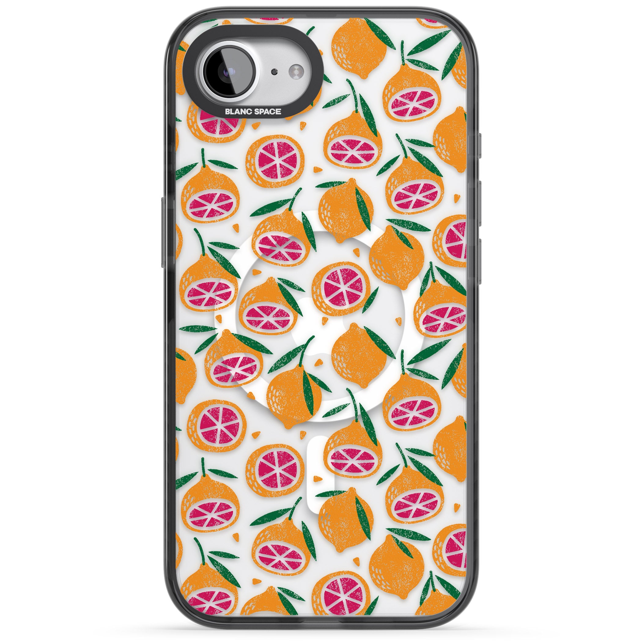 Blood Orange Fruit Pattern Transparent