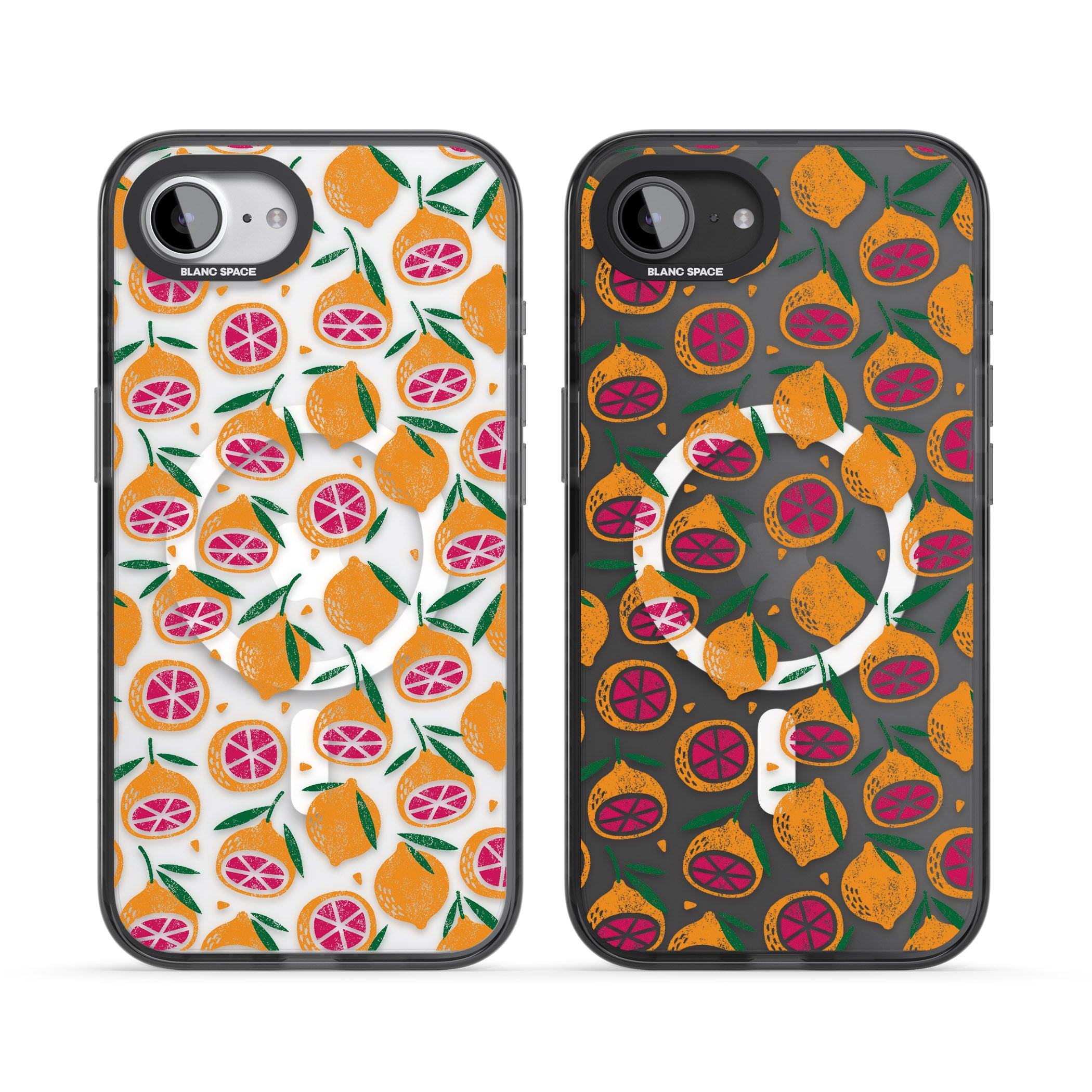 Blood Orange Fruit Pattern Transparent