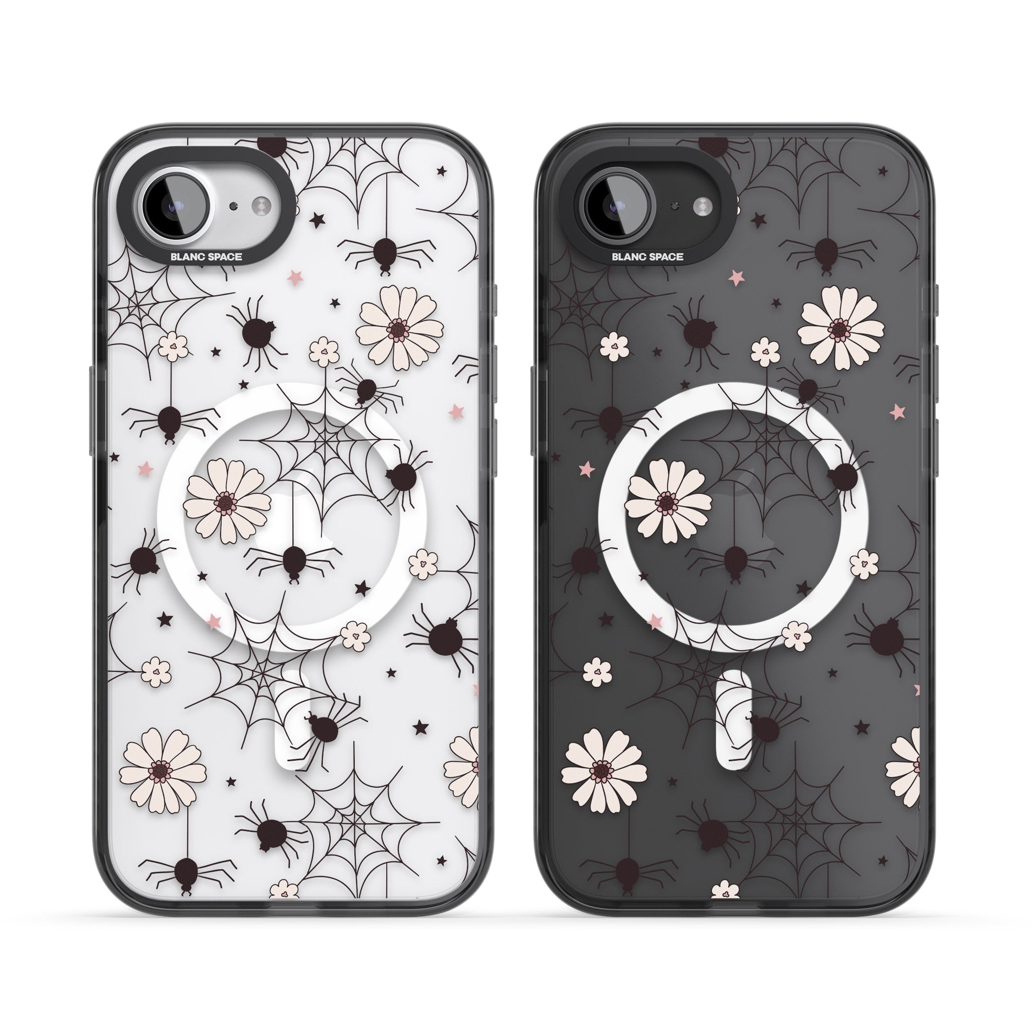 Spiders And Flowers Pattern