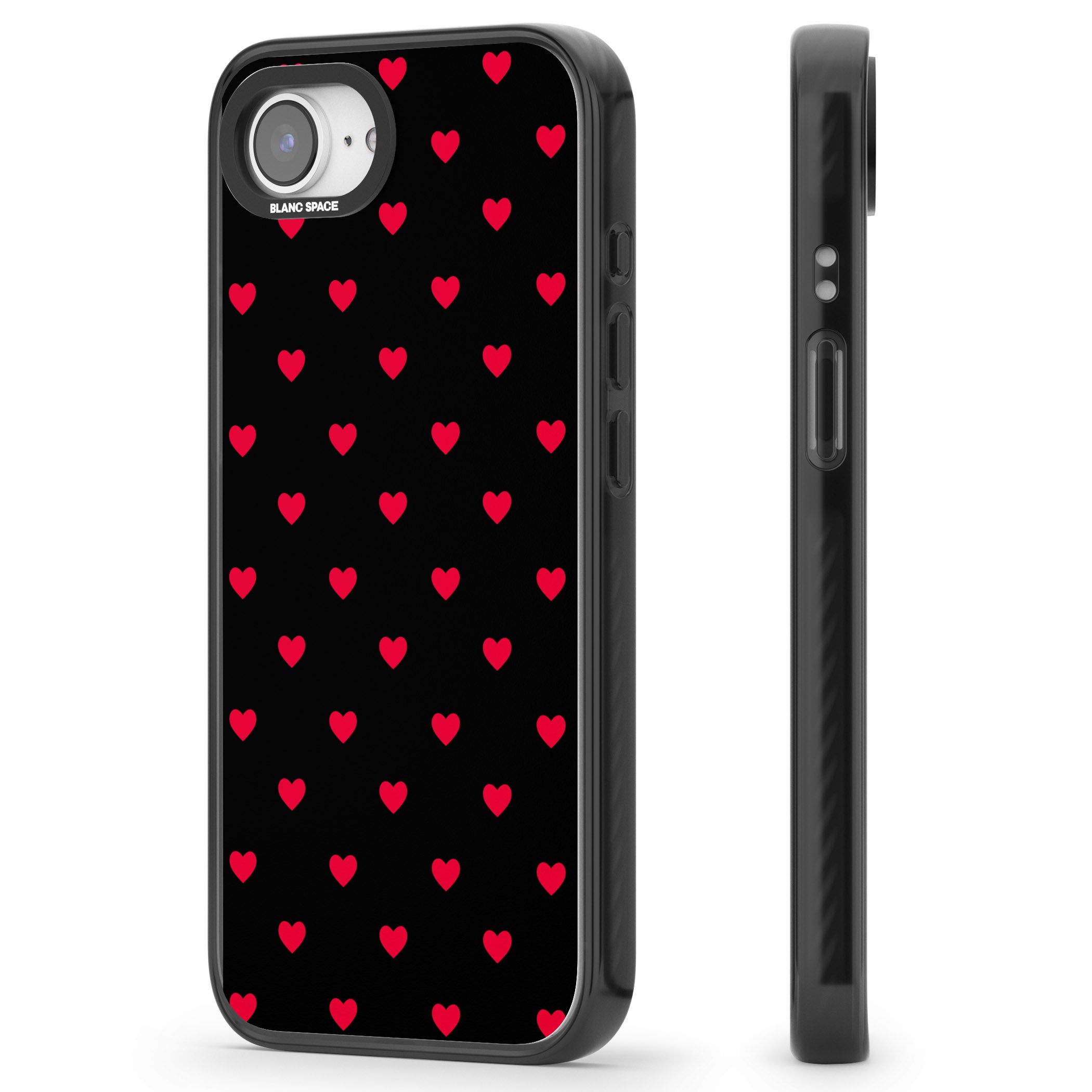 Small Heart Pattern: Red &