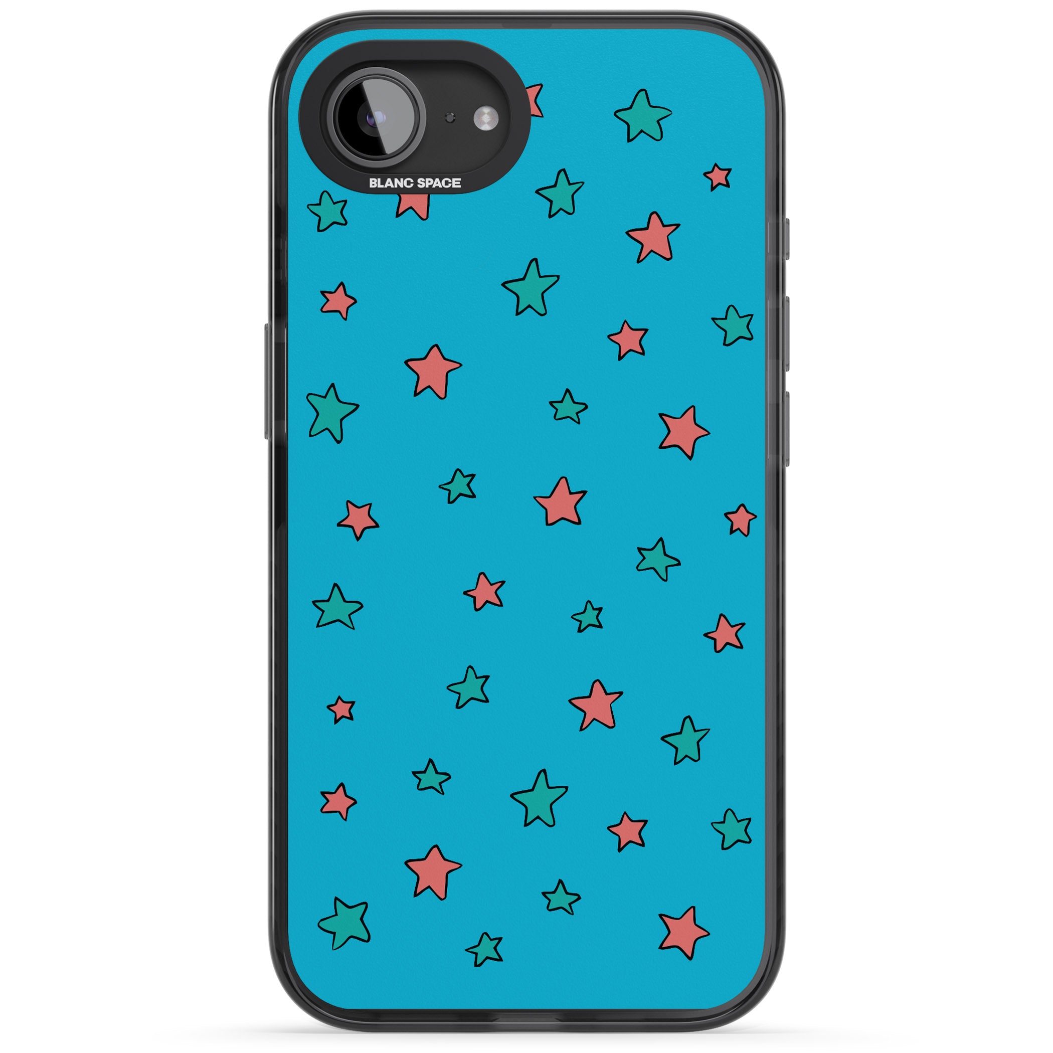 Blue Heartstopper Stars Pattern