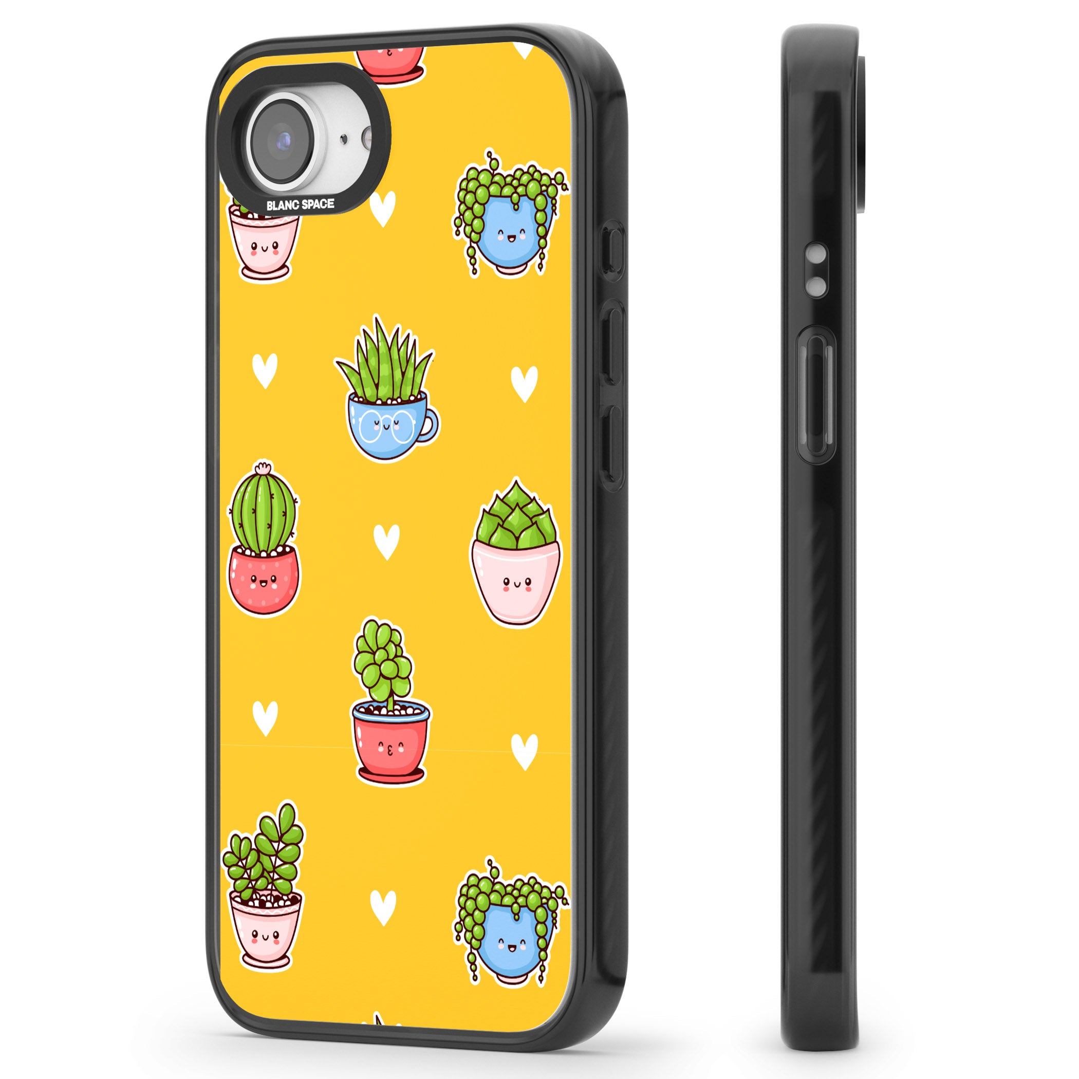 Plant Faces Kawaii Pattern