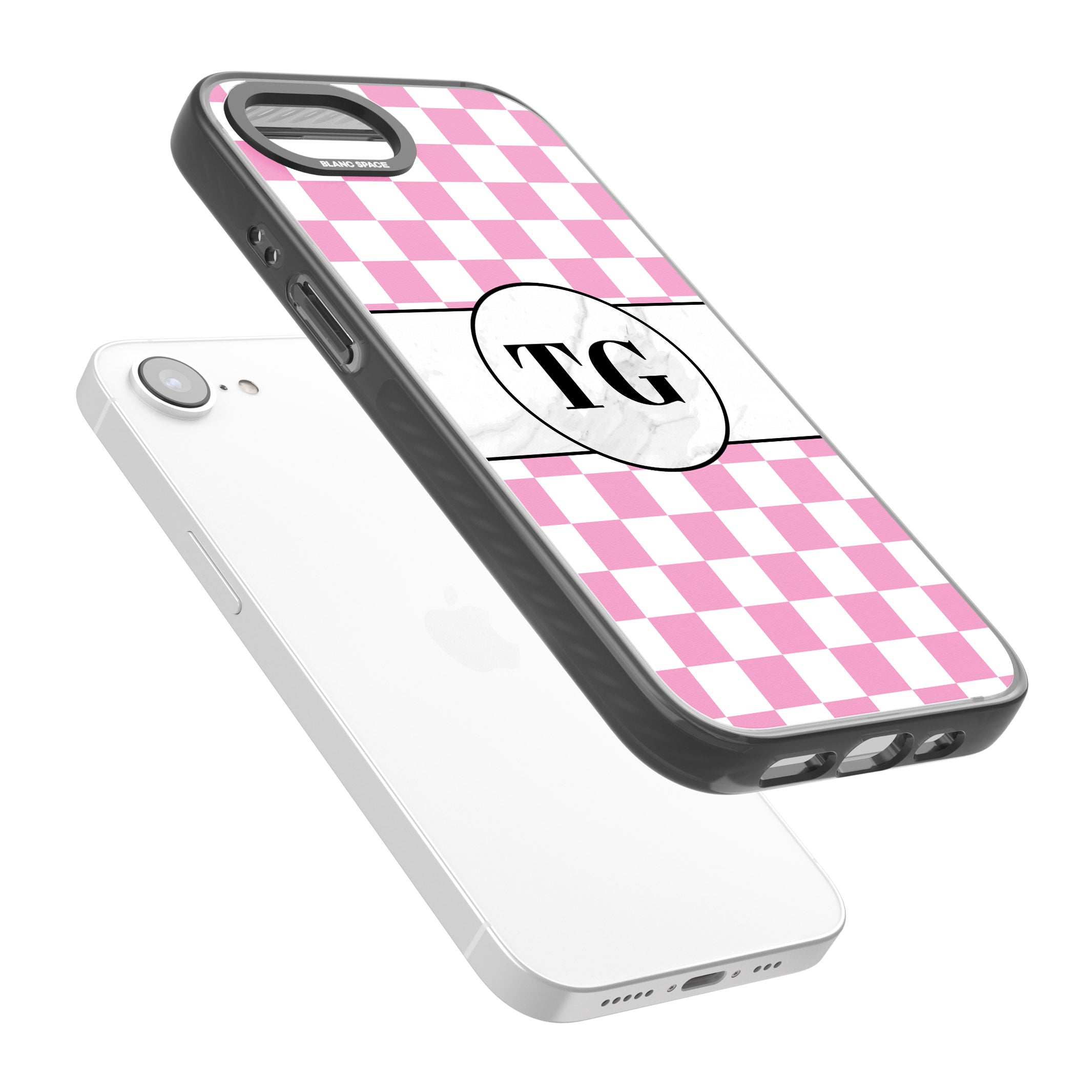 Personalised Monogrammed Pink Check