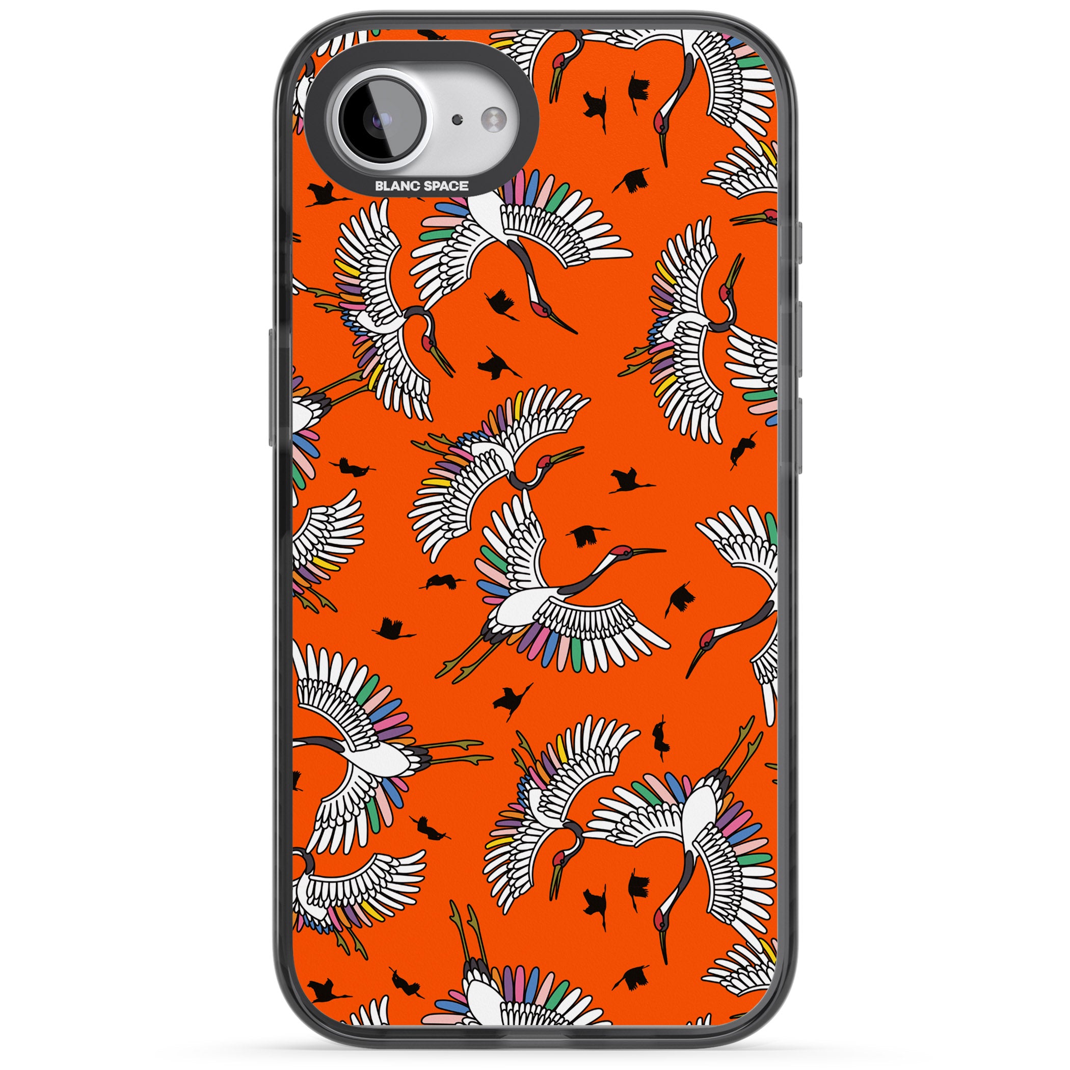 Colourful Crane Pattern (Orange)