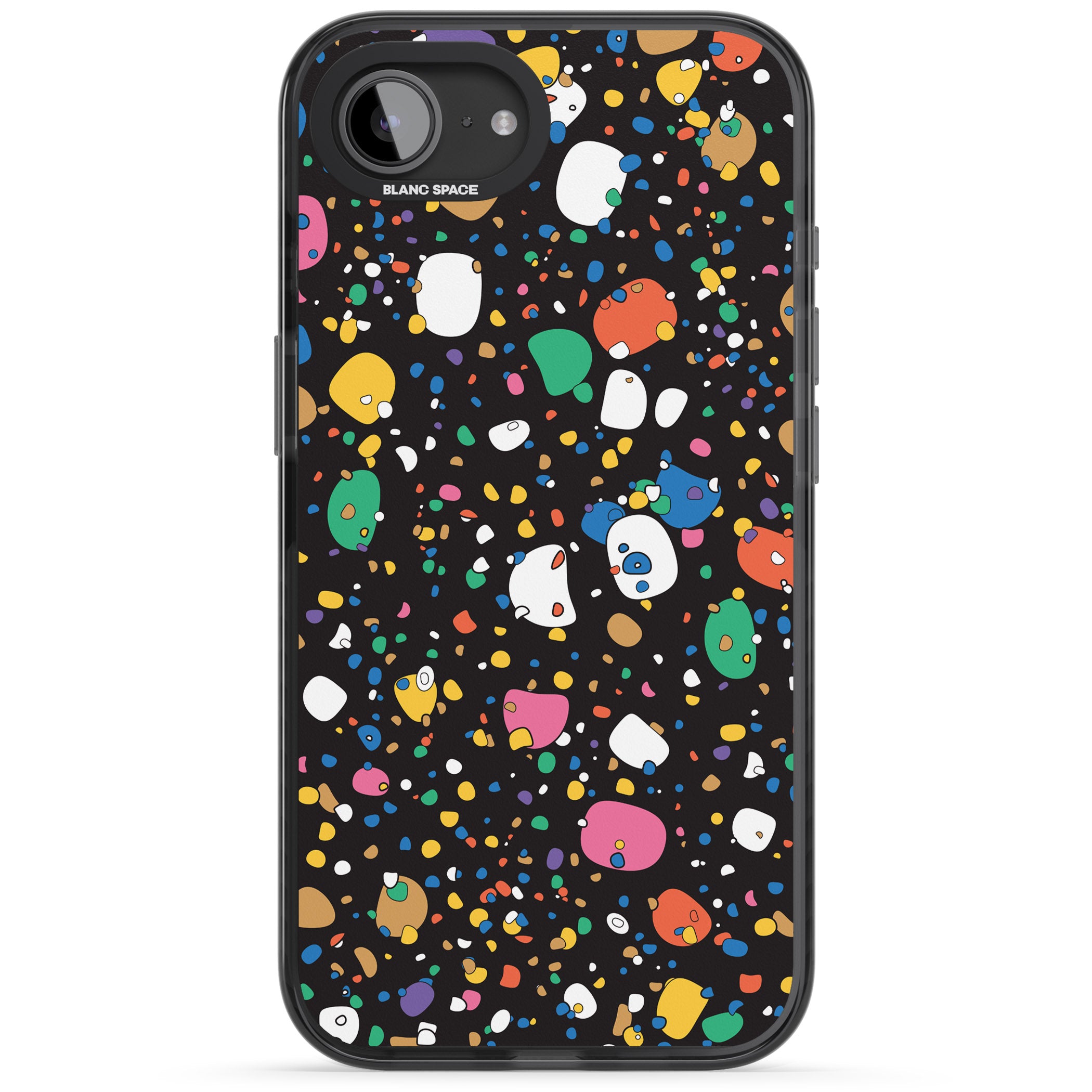 Colourful Confetti Pebbles (Black)